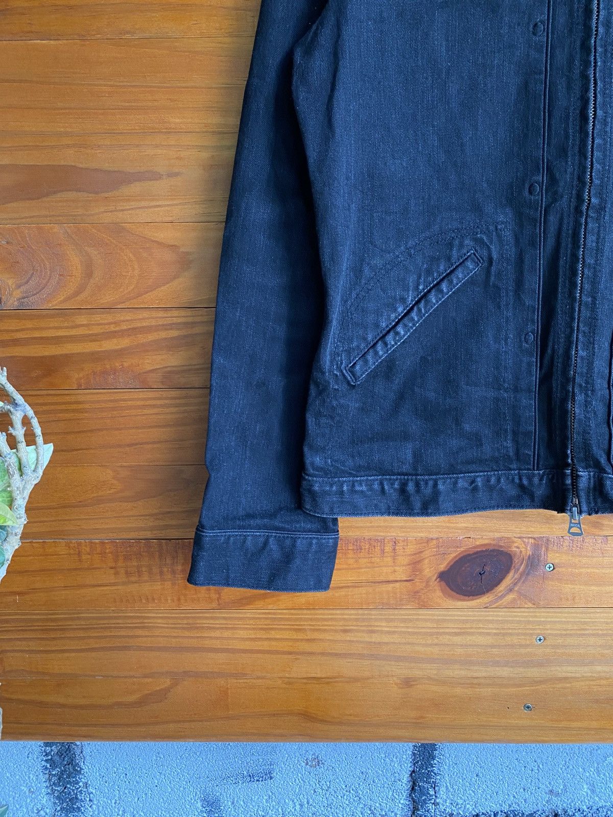 NANO universe Nano Universe × Wrangler Black Denim Jacket Collaboration Size US M / EU 48-50 / 2 - 6 Thumbnail