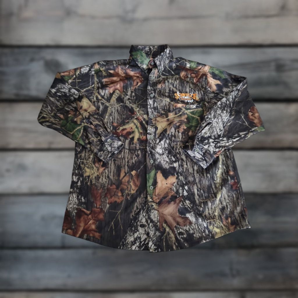 Vintage Scent-Lok Savanna EXT Mens Large Camo Polyester Flannel Hunting Button Up Shirt Size US L / EU 52-54 / 3 - 1 Thumbnail