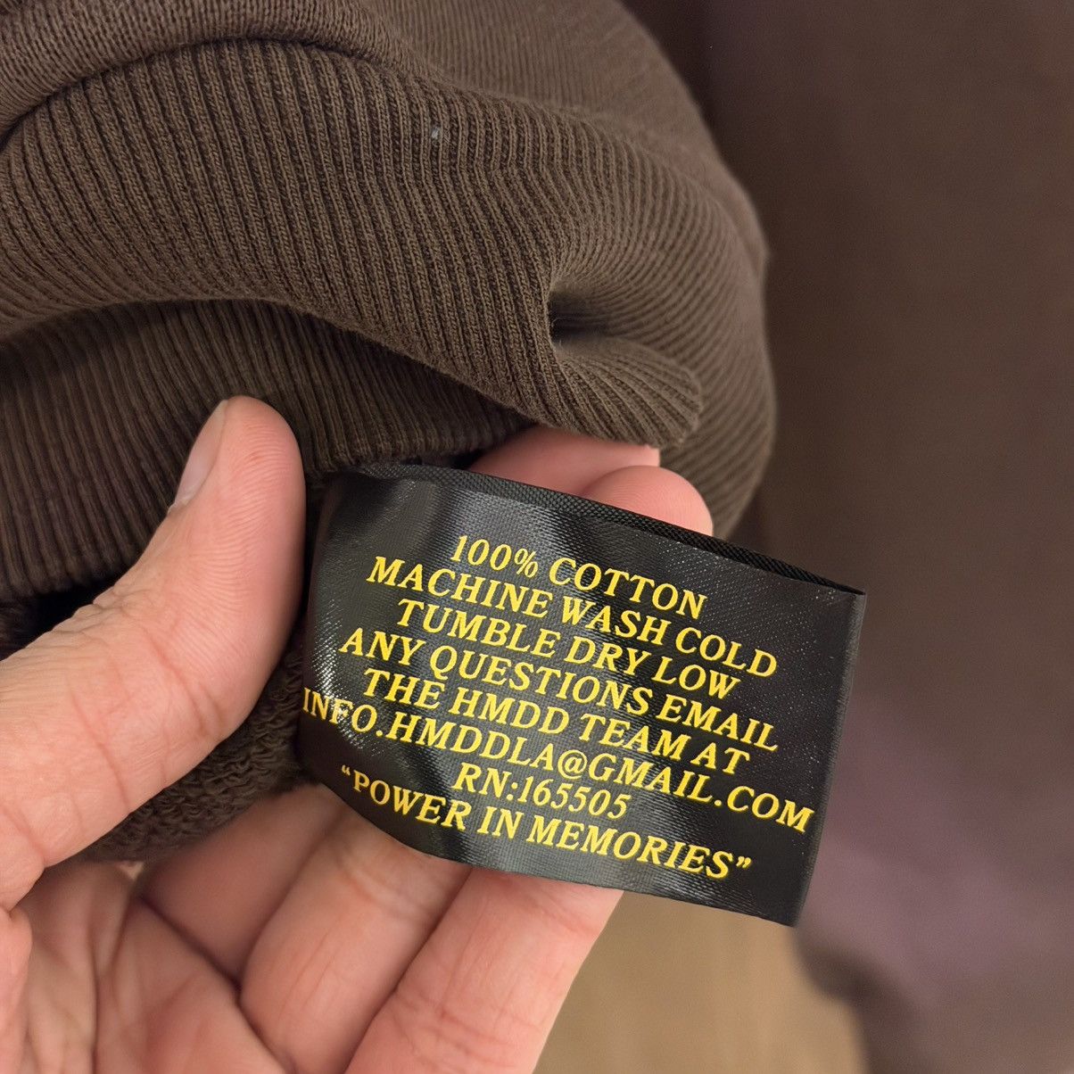 HMDD HMDD Chocolate French Terry Monster Zip Up Hoodie Sz Small Size US S / EU 44-46 / 1 - 6 Thumbnail