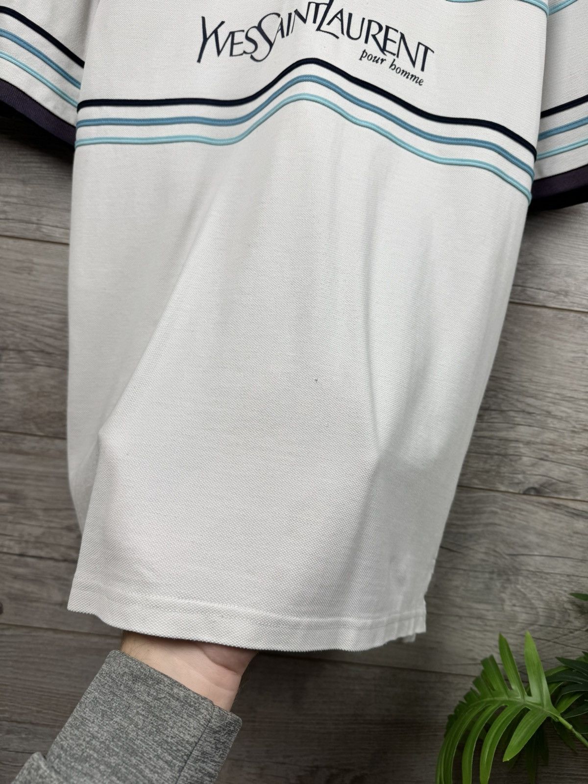 Yves Saint Laurent Ysl Yves Saint Laurent Polo Big logo Vintage Luxury T shirt Size US L / EU 52-54 / 3 - 7 Thumbnail
