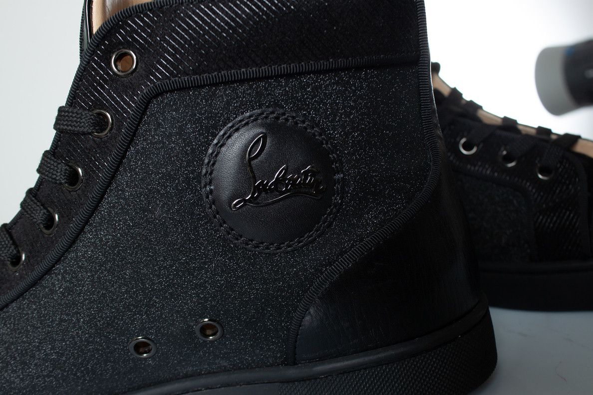 Christian Louboutin Christian Louboutin, glitter high top spike trainers Size US 7.5 / EU 40-41 - 9 Thumbnail