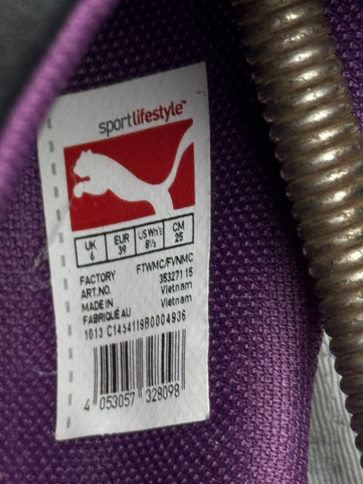 Puma Vintage Puma Speedcat Black/Purple Size 39 Size US 9 / IT 39 - 13 Thumbnail