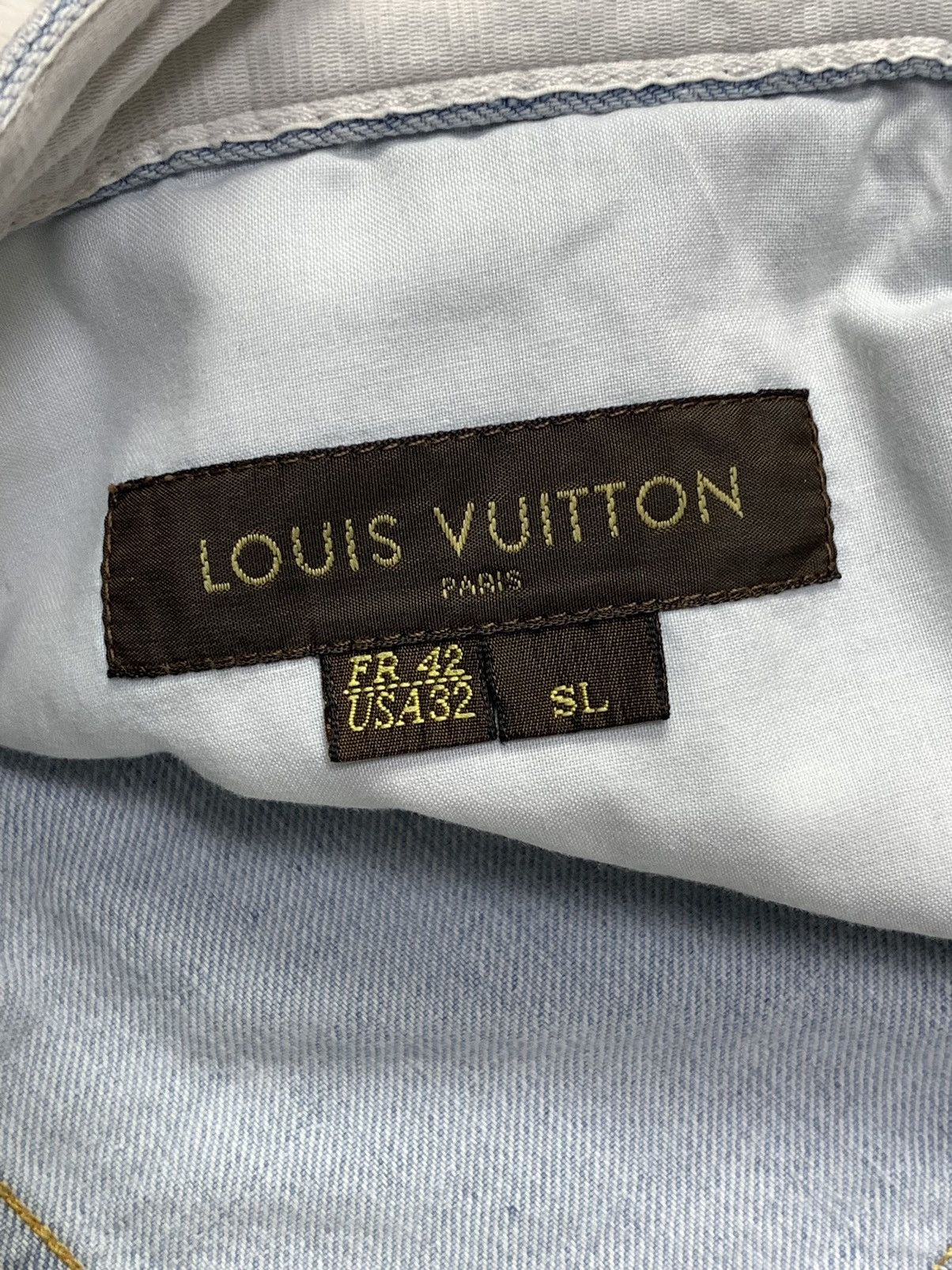 Louis Vuitton LOUIS VUITTON Pants Denim LV Embroidered leather Logo Size US 32 / EU 48 - 17 Thumbnail