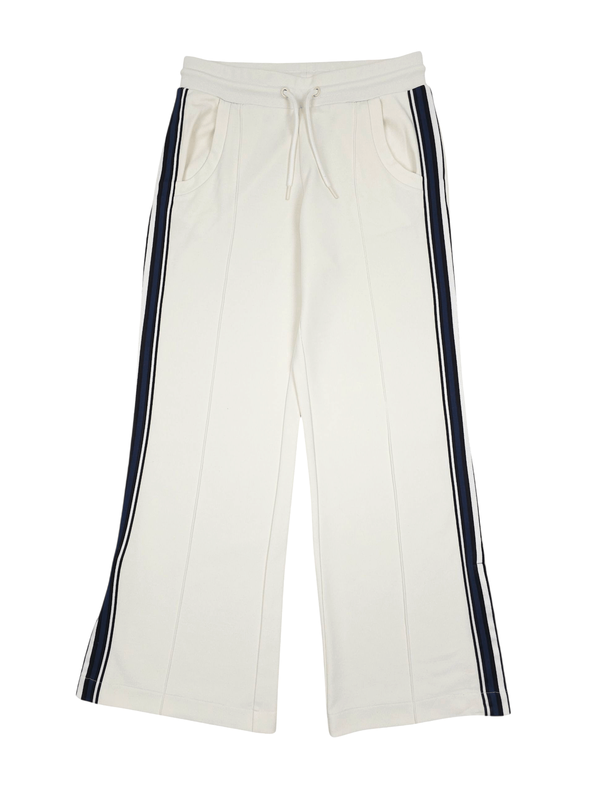 Bjorn Borg 💎 Bjorn Borg Wide Leg Flared Beige Trousers Pants Relaxed M Size US 32 / EU 48 - 1 Thumbnail