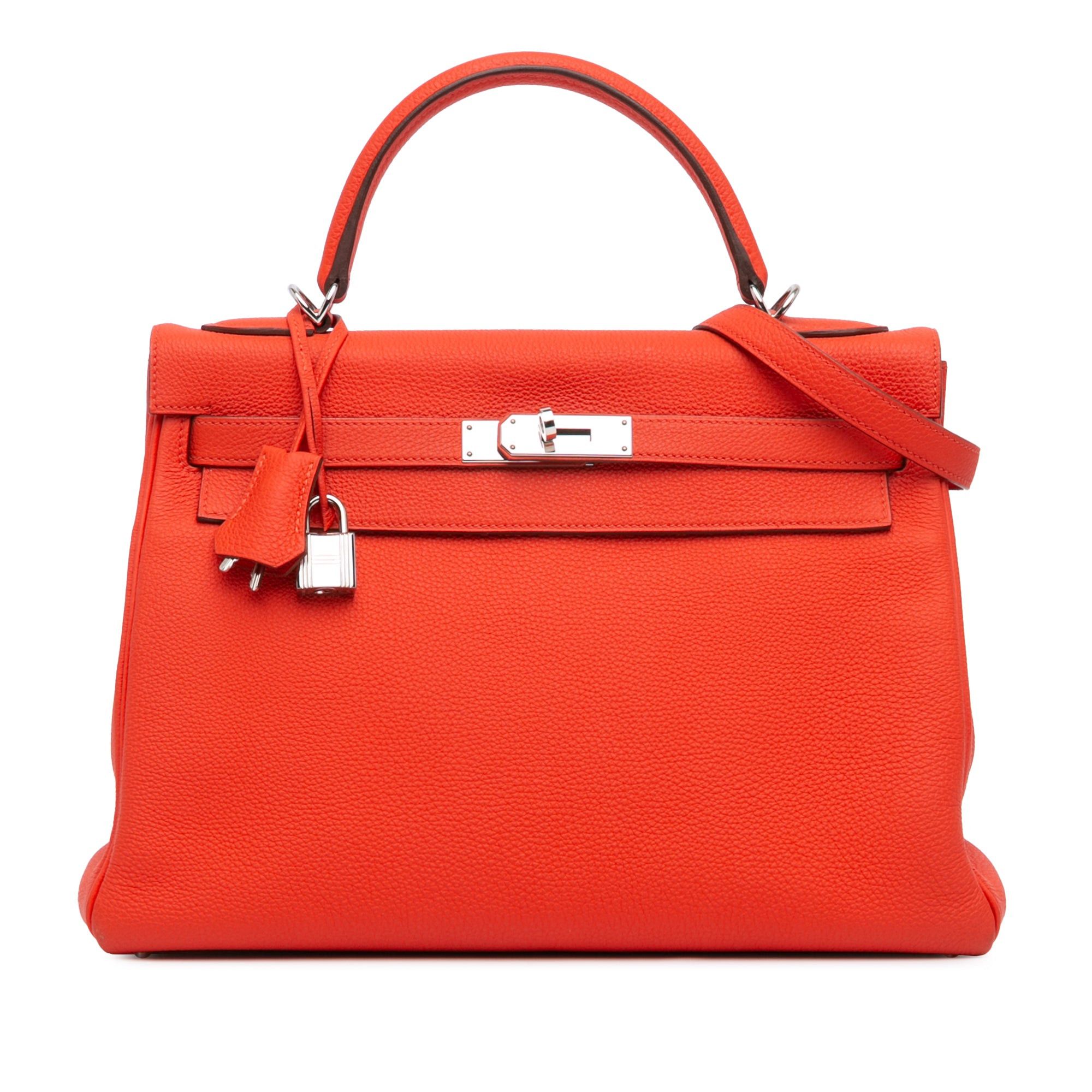 Hermes Hermès Togo Kelly II Retourne 32 Orange Size ONE SIZE - 1 Thumbnail