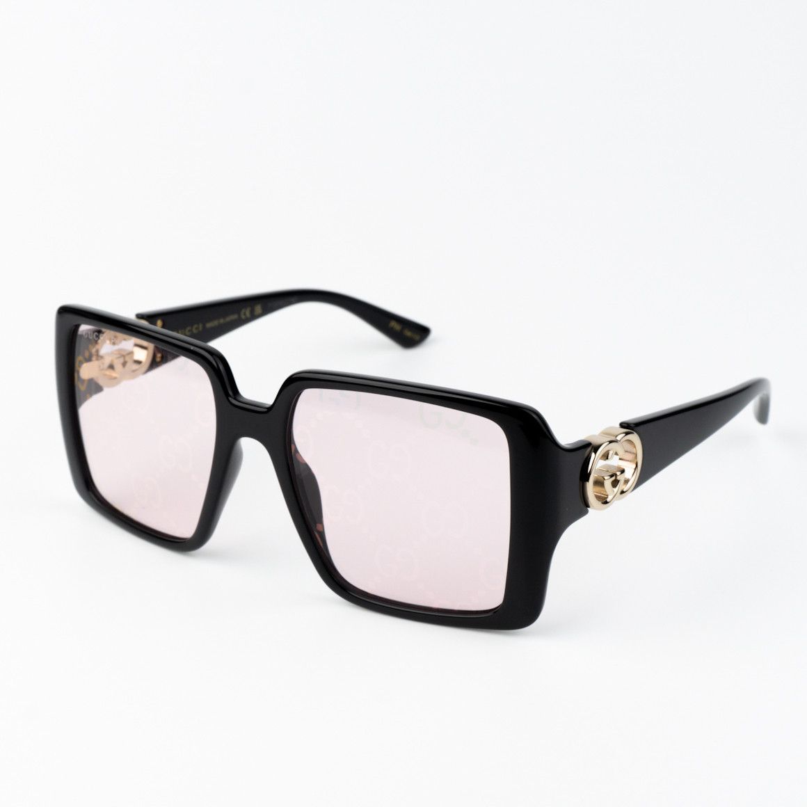 Gucci NEW Gucci GG1692S 006 Mirror Logo Women Square Sunglasses Size ONE SIZE - 4 Thumbnail
