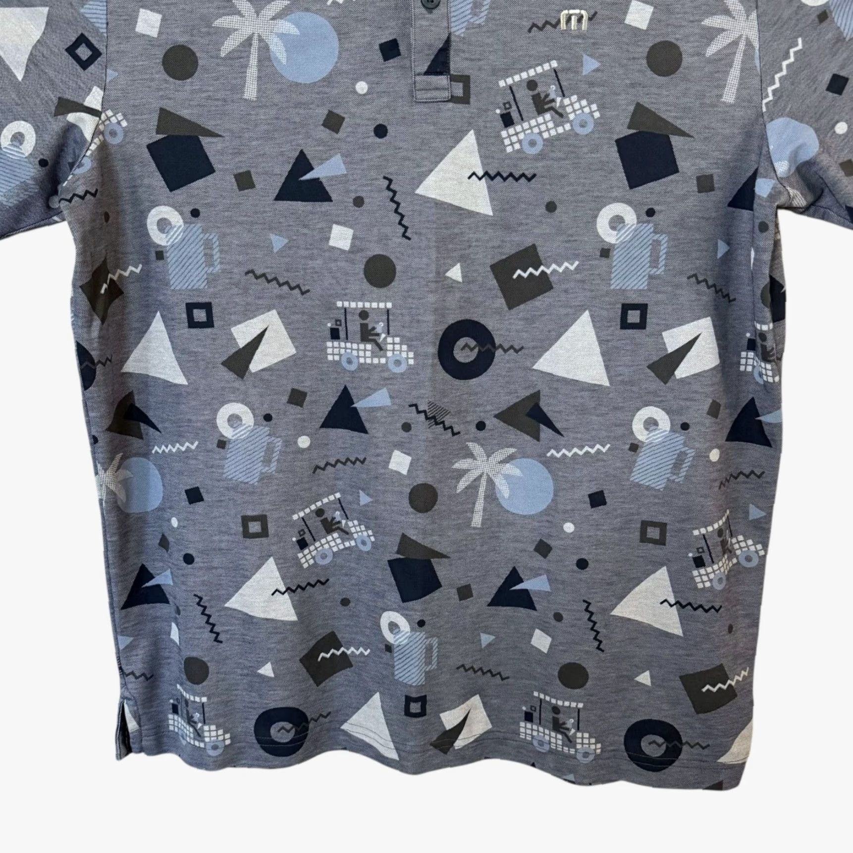 TravisMathew Travis Mathew Rat Pack Short-Sleeve Polo Shirt Blue Men L Golf Casual Size US L / EU 52-54 / 3 - 6 Thumbnail