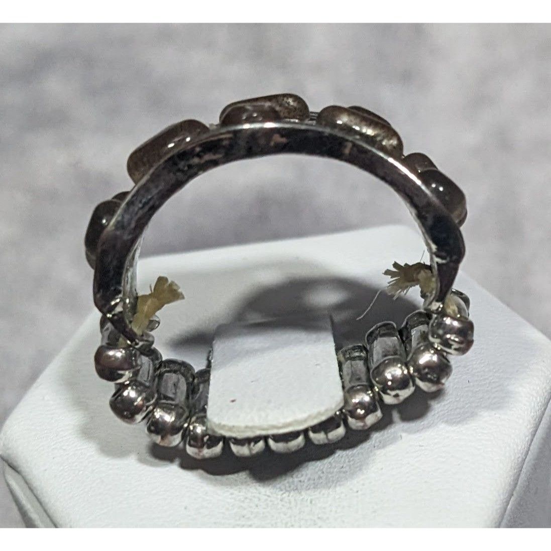 Other Brown Cateye Gemmed Rhinestone Accent Silver Tone Stretch Ri Size ONE SIZE - 6 Thumbnail