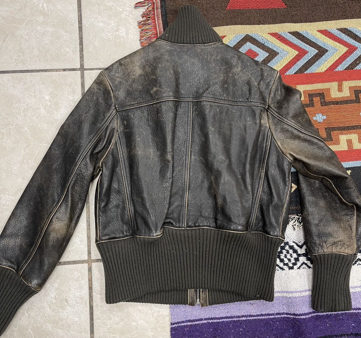 Levi's × Levi's Made & Crafted LEVIS LEATHER OUTER SHELL BROWN JACKET L Size US L / EU 52-54 / 3 - 4 Thumbnail