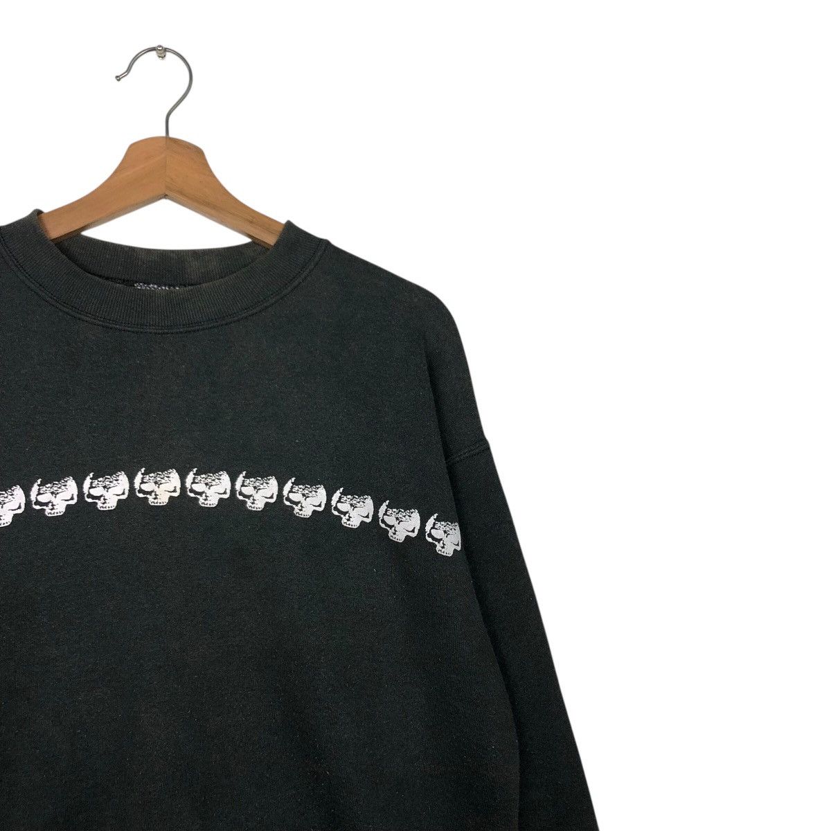 Hysteric Glamour Vintage 90's Sweatshirt FOTL Rich Black Skeleton Full Print Size US M / EU 48-50 / 2 - 7 Thumbnail