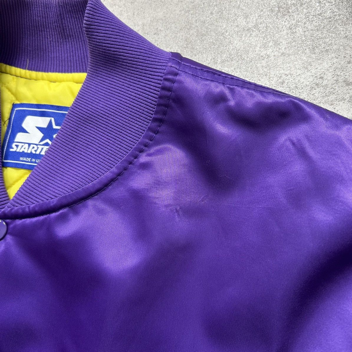 NCAA × Starter × Vintage VTG 90s EAST CAROLINA PIRATES ECU STARTER SATIN JACKET Size US XL / EU 56 / 4 - 8 Thumbnail