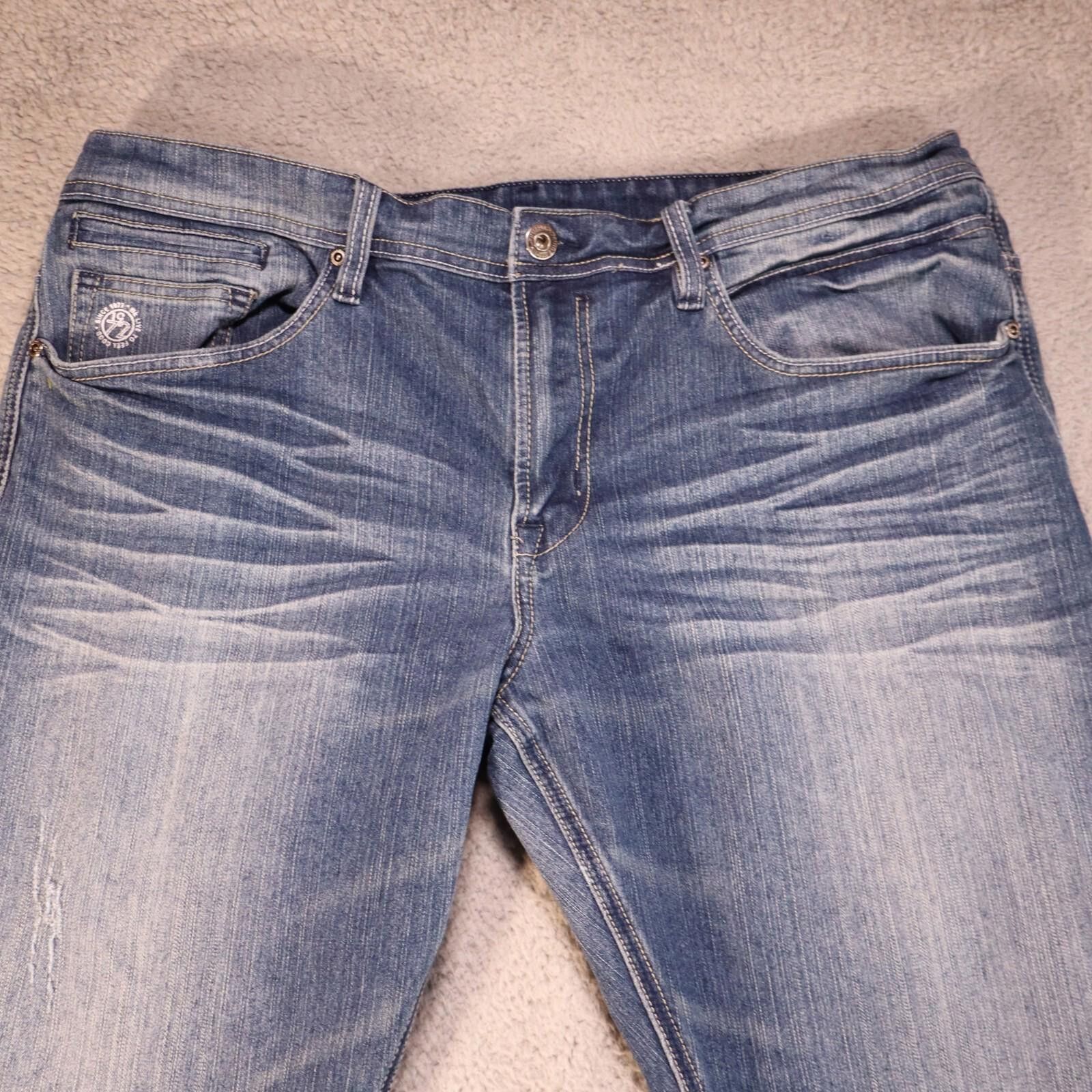 Designer Buffalo David Bitton Evan-X Slim Stretch Jean 38x30 blue Size US 38 / EU 54 - 6 Thumbnail
