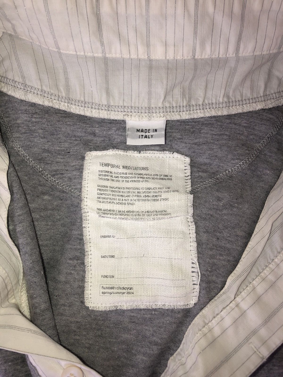 Hussein Chalayan SS2004 Temporal Meditations Hussein Chalayan Layered Polo Size US S / EU 44-46 / 1 - 4 Thumbnail