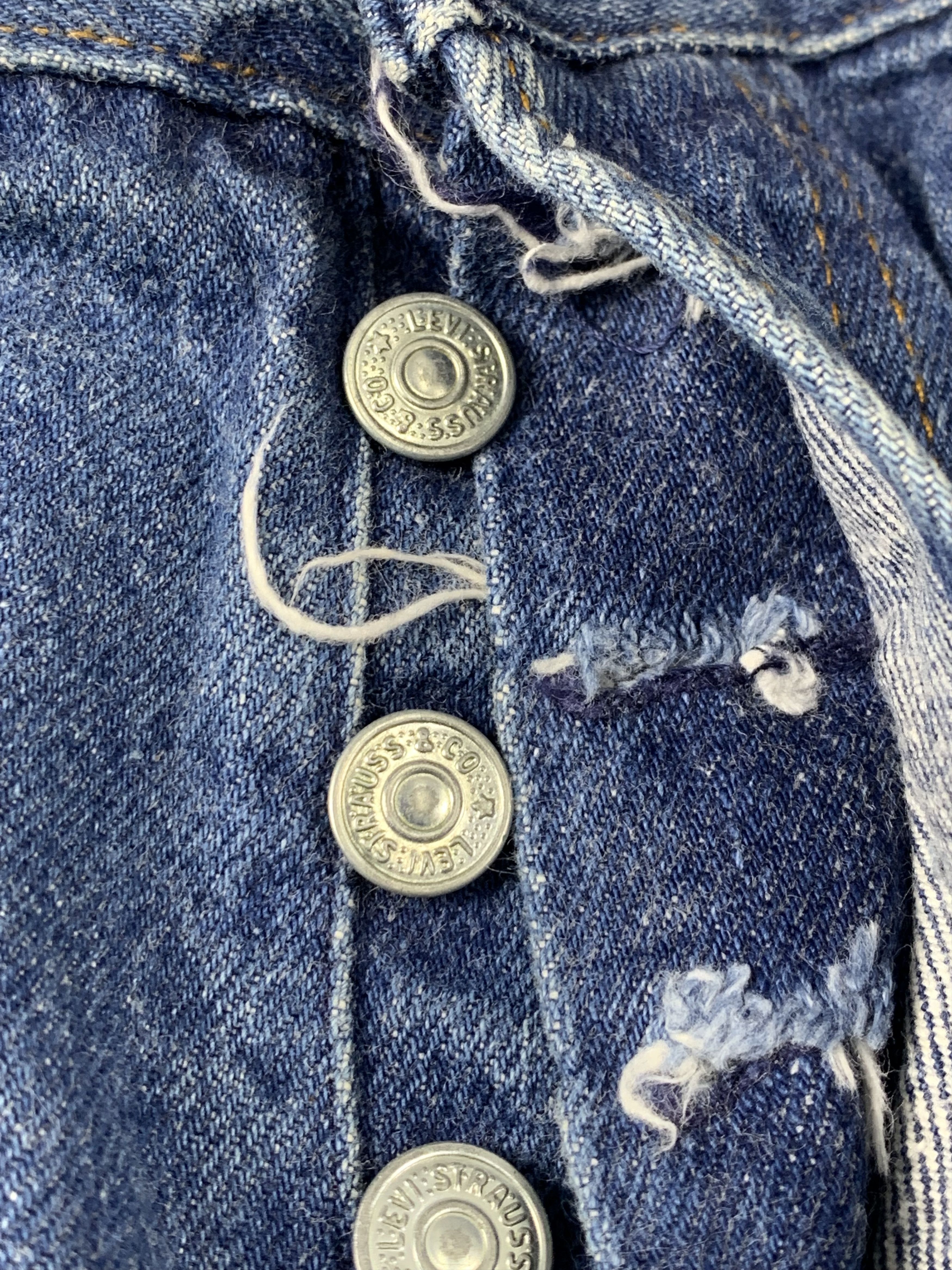 Levi's Vintage 90s Levis 501 Faded Blue Jeans DP1982 Size US 30 / EU 46 - 12 Thumbnail