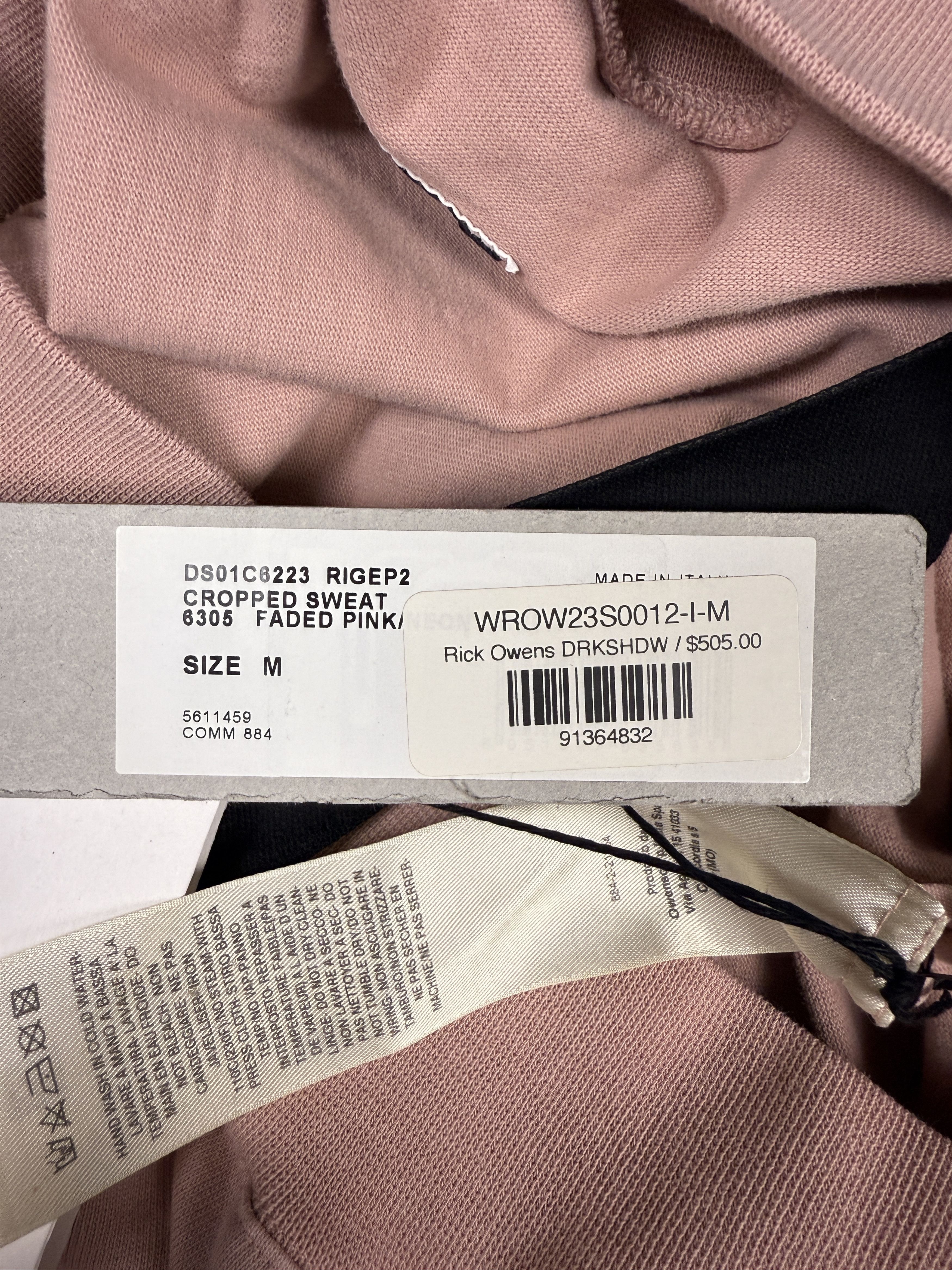 Rick Owens $505 Rick Owens DRKSHDW "cunty" Cropped Sweater Size M / US 6-8 / IT 42-44 - 12 Thumbnail