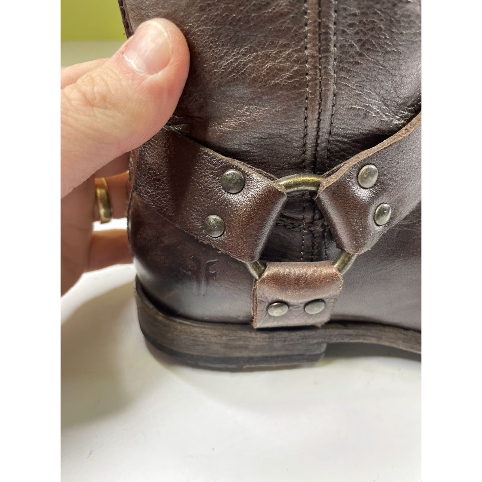 Frye Frye Riding Boots Womens 7.5 B Brown Leather Full Zip Calf Equestrian Boot Men? Wait. Size US 8 / IT 38 - 5 Thumbnail