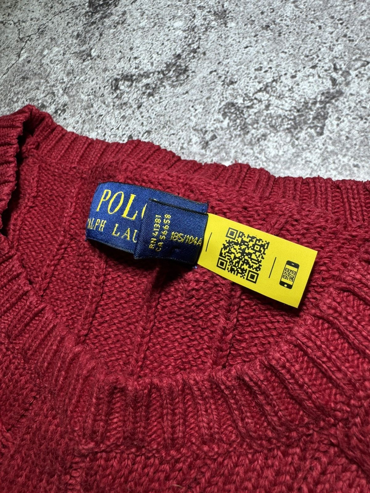 Polo Ralph Lauren Polo Ralph Lauren Vintage Knitted Red Sweater Embroidered Size US XL / EU 56 / 4 - 6 Thumbnail