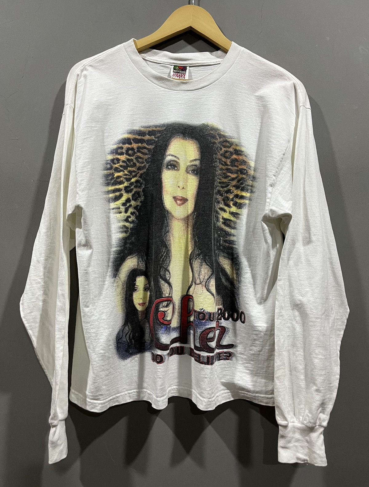 Vintage Cher Do you Believe 2000s Tour Double Sided Long Sleeve Tee Size US L / EU 52-54 / 3 - 2 Thumbnail