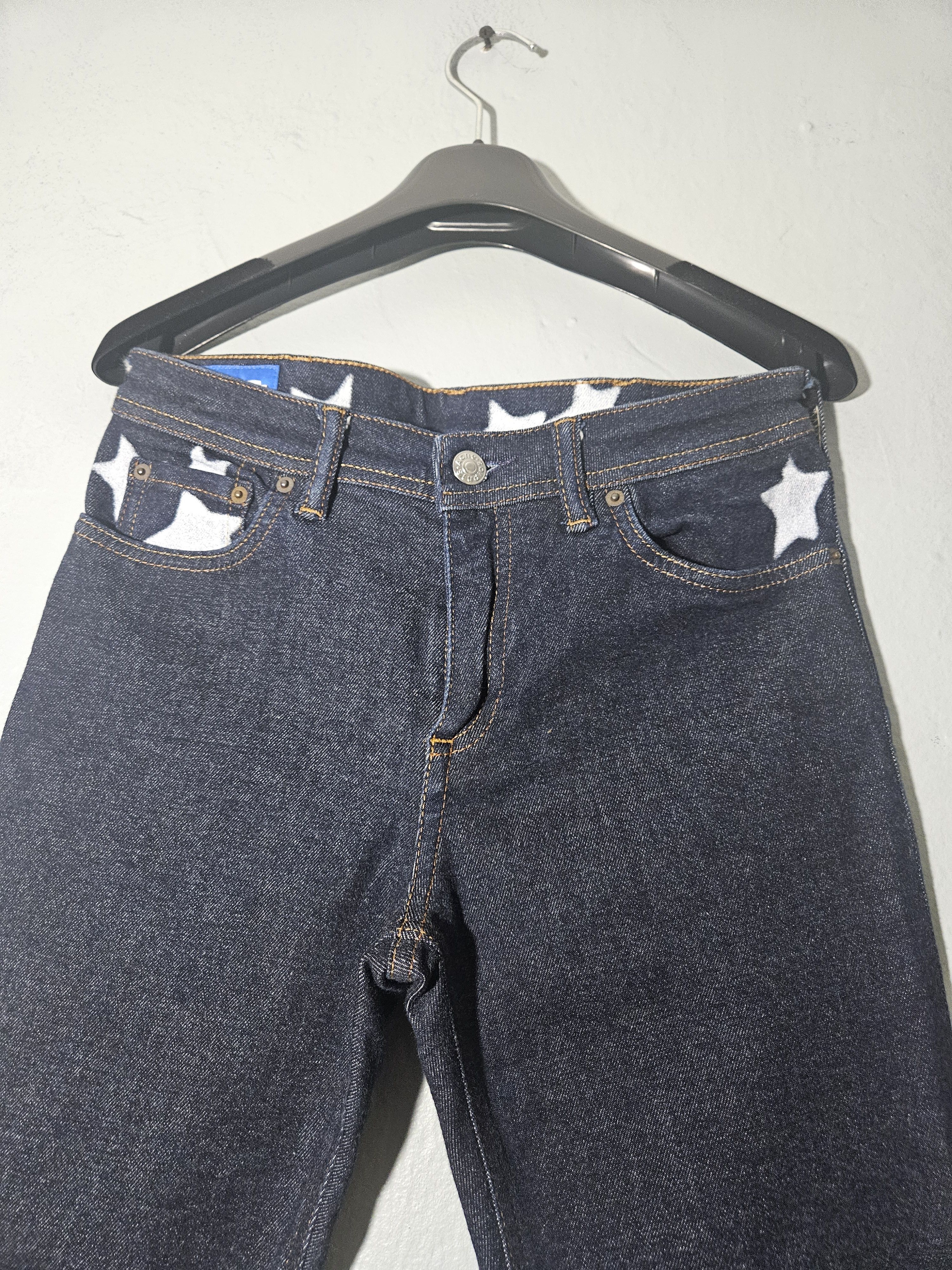 Acne Studios Blå Konst Climb Star P. Blue Denim Jeans Size US 27 - 6 Thumbnail
