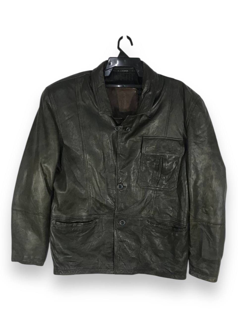 Vintage vintage vitrasa spain all black leather motorcycle jacket Size US M / EU 48-50 / 2 - 1 Thumbnail