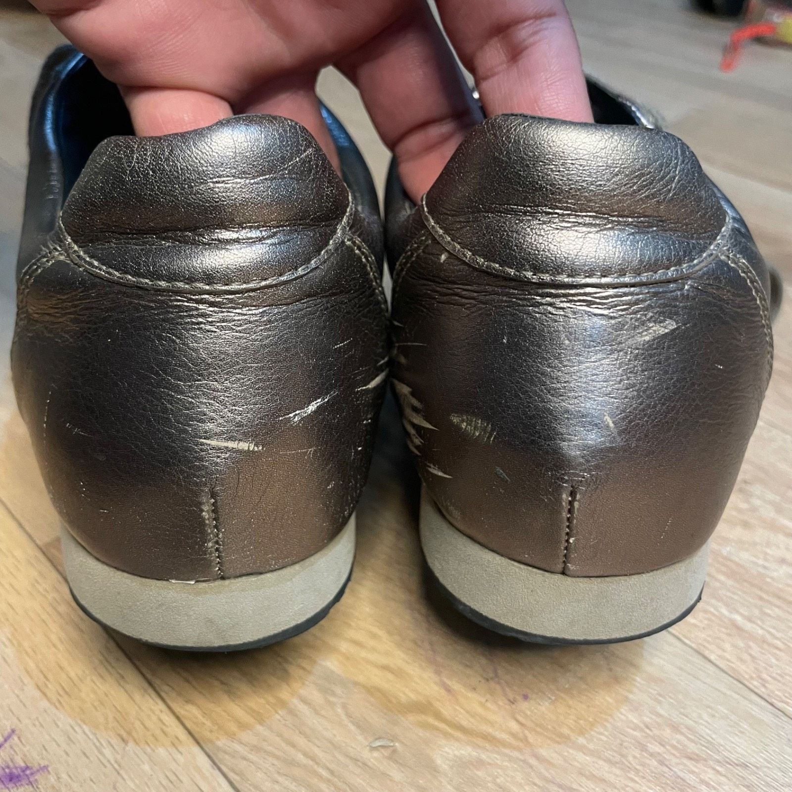 Burberry BURBERRY SHOES SNEAKERS WOMENS Nova check GOLD Leather Size US 9 / IT 39 - 11 Thumbnail