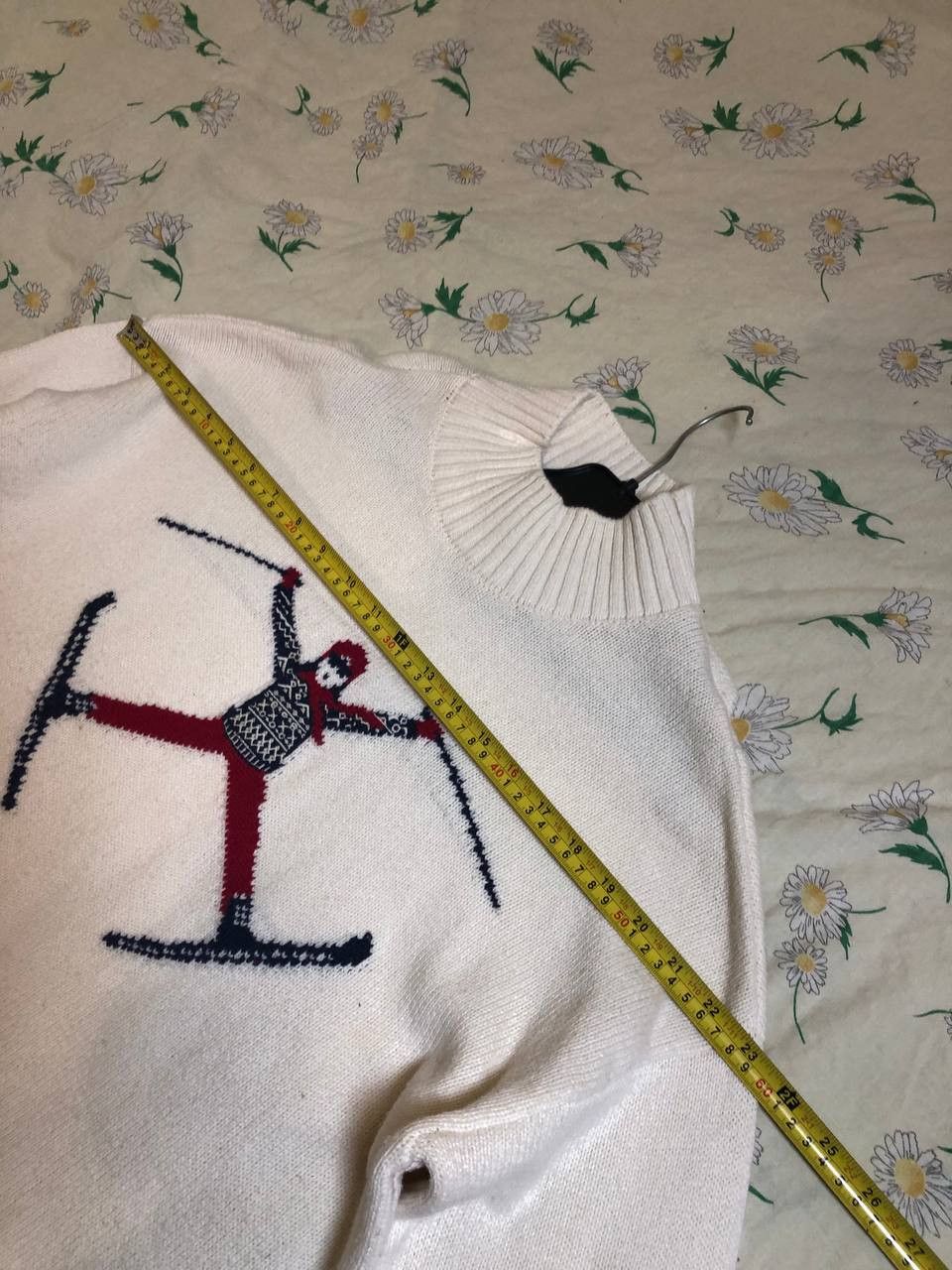 Vintage Joules Abigail Cream Ski Intarsia High Neck Jumper Size L / US 10 / IT 46 - 7 Thumbnail