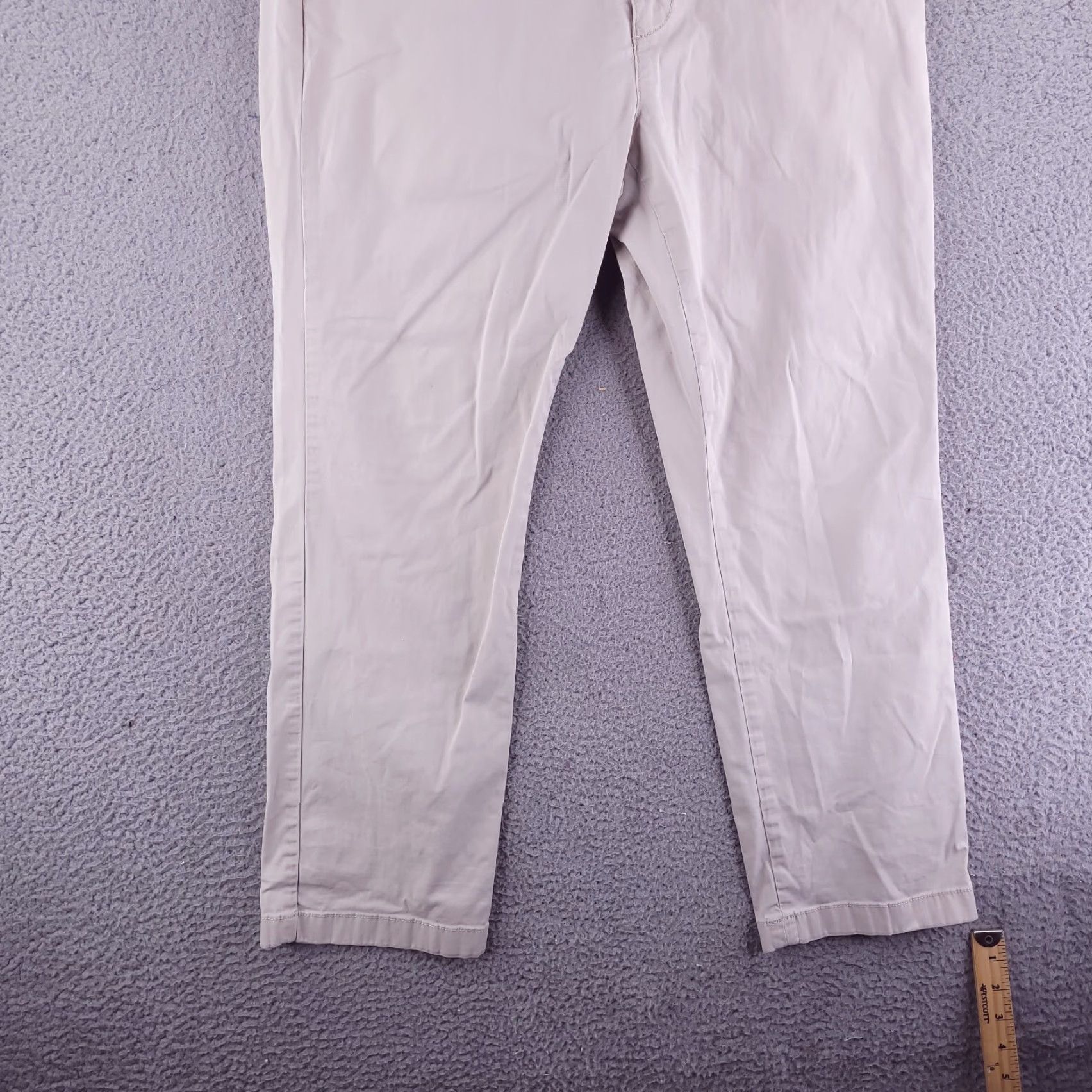 Nautica Nautica Pants Mens 34x27 Tan Chino Khaki Casual Dress Beacon pant Relax Straight Size US 34 / EU 50 - 2 Thumbnail