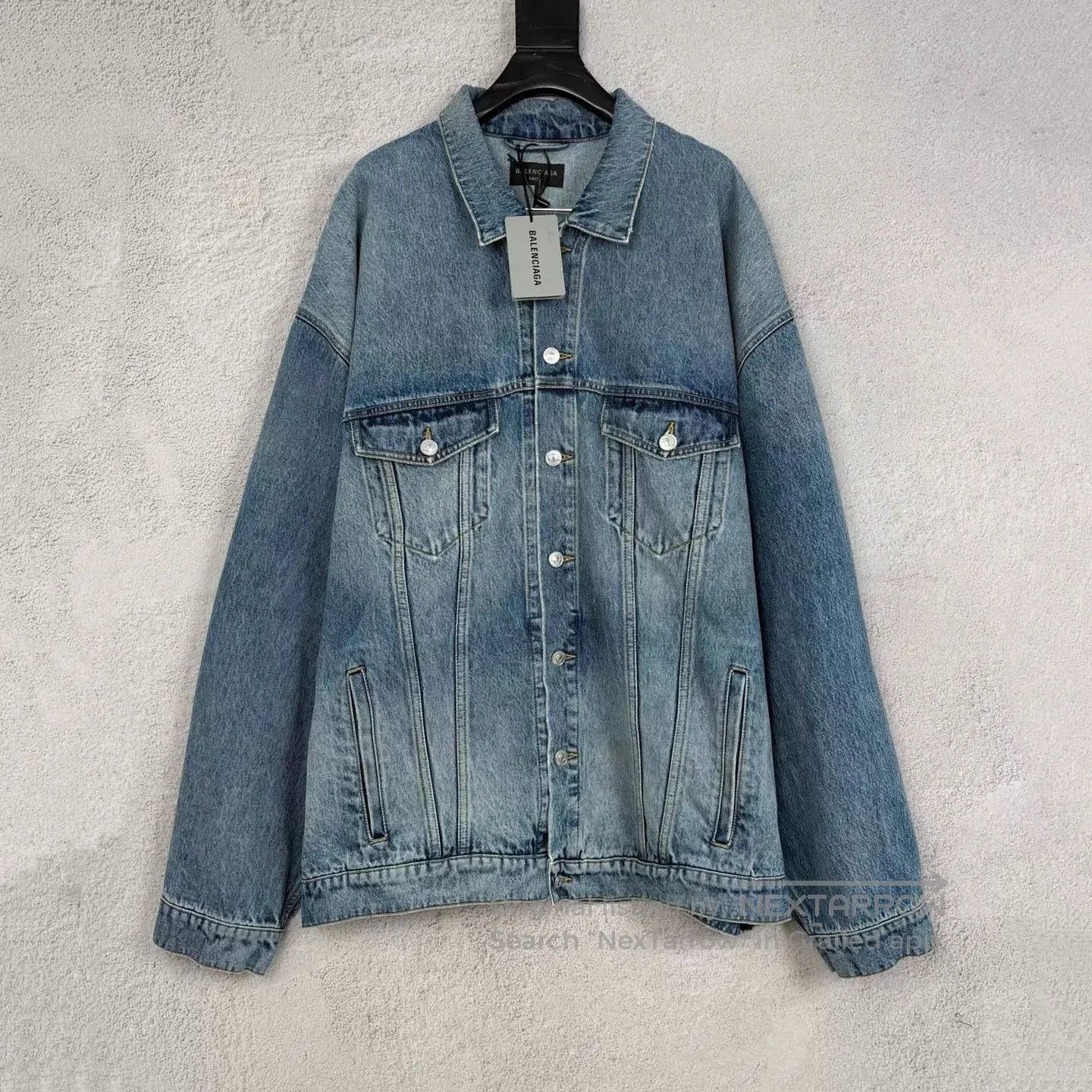 Balenciaga Blue Denim Jacket . Size US M / EU 48-50 / 2 - 1 Thumbnail