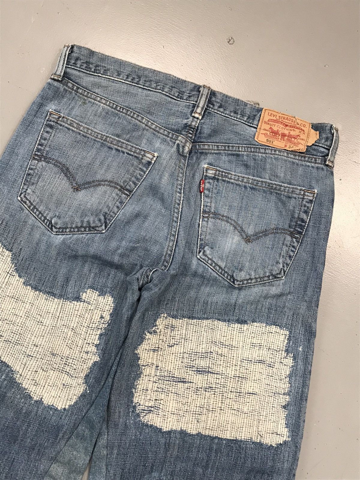 Designer × Levi's × Vintage Vintage Levi’s distressed rework flared denim Size US 36 / EU 52 - 7 Thumbnail