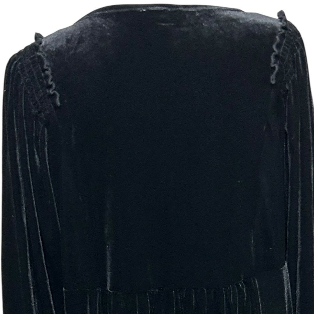 Other Umgee Black Velvet Baby Doll Dress Tunic Top - Women's Size Size L / US 10 / IT 46 - 10 Thumbnail