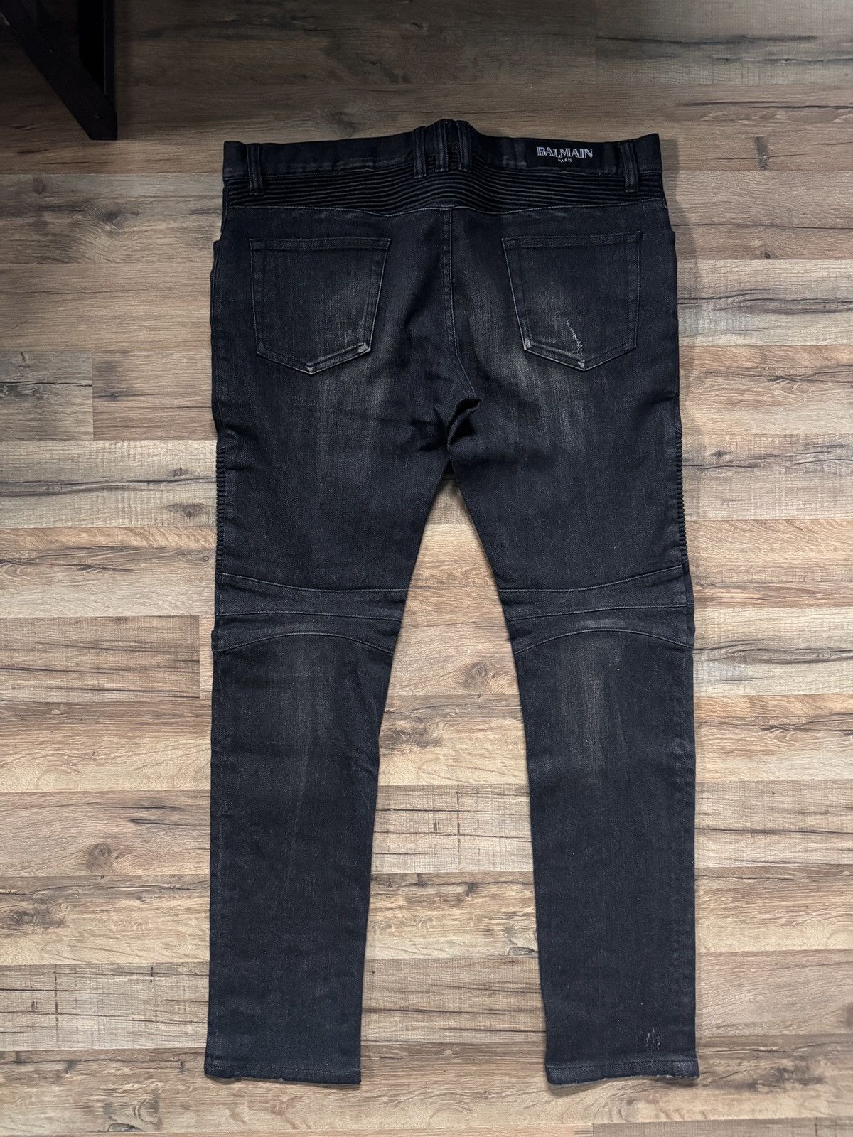 Balmain Balmain black biker jeans Size US 34 / EU 50 - 3 Thumbnail