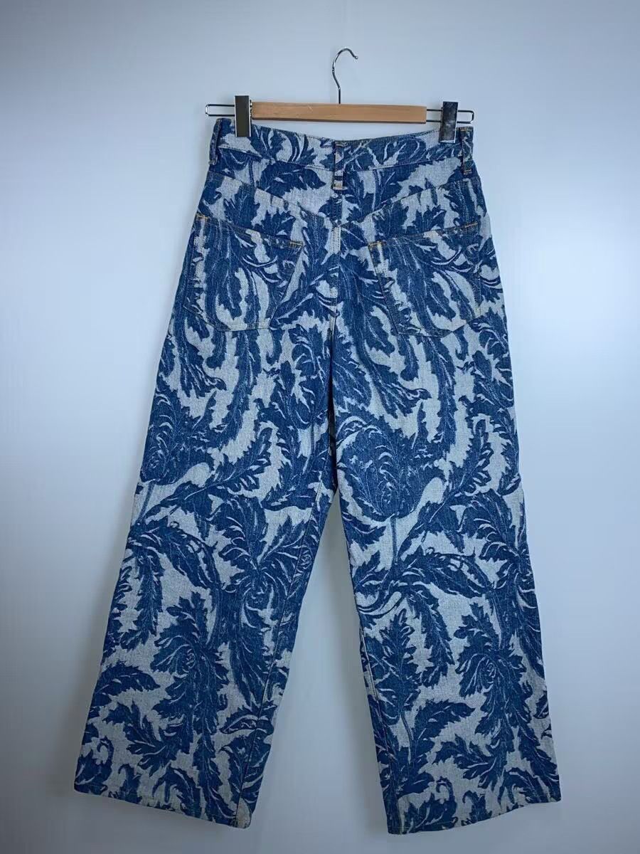 Comme des Garcons × Junya Watanabe Wide Leg Floral Denim Jeans Size 27" / US 4 / IT 40 - 2 Thumbnail