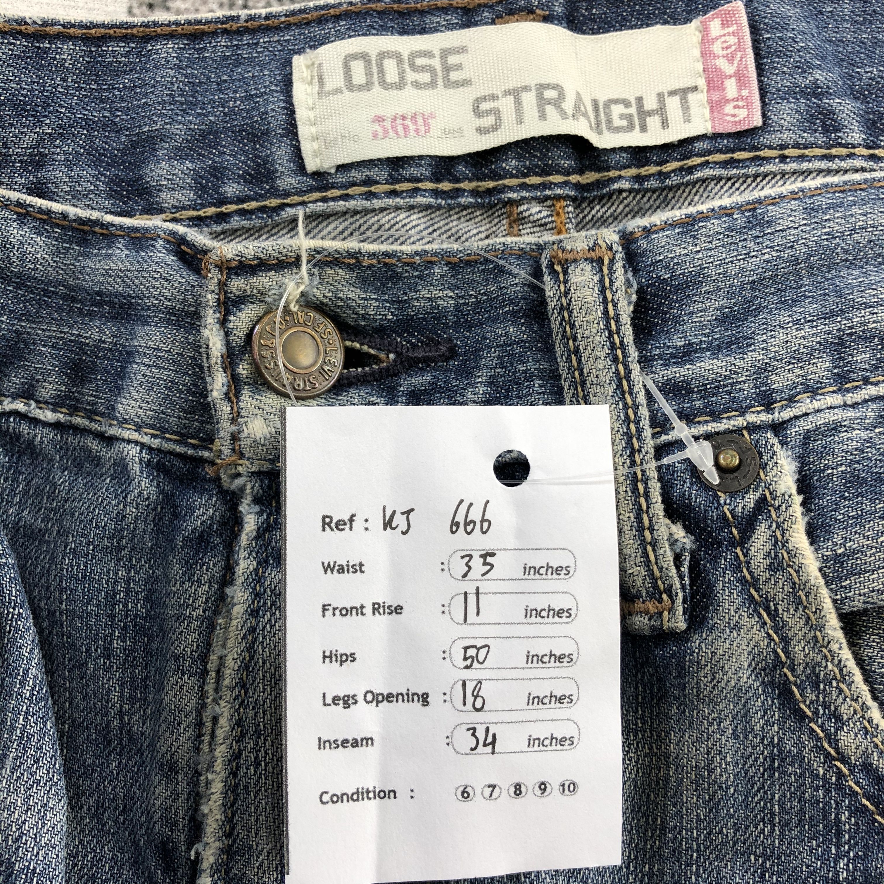 Levi's Vintage Levis 569 Jeans Distressed Denim KJ666 Size US 31 - 13 Thumbnail