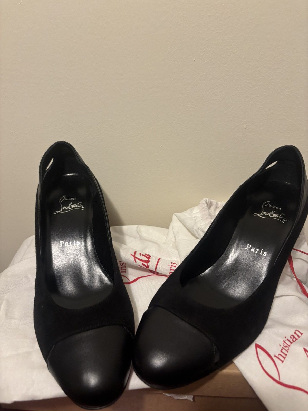 Christian Louboutin Christian Louboutin Miss Duvette black heels. Never worn Size US 9 / IT 39 - 5 Thumbnail