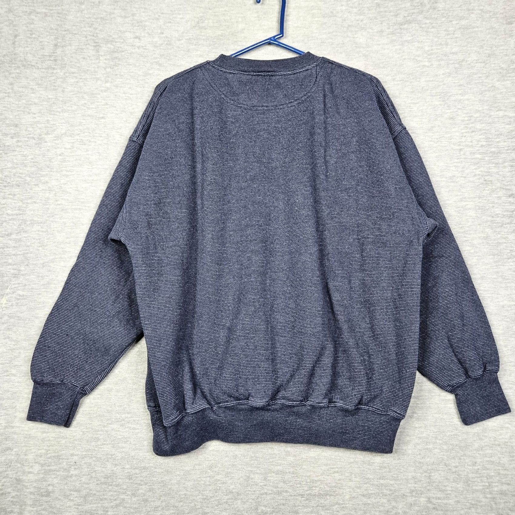 Vintage VINTAGE CARLBE SPORTS University of Illinois Fighting Illini Crewneck Sweatshirt XL BLUE Mens Long Sleeve Jersey Cotton Polyester Size US XL / EU 56 / 4 - 2 Thumbnail