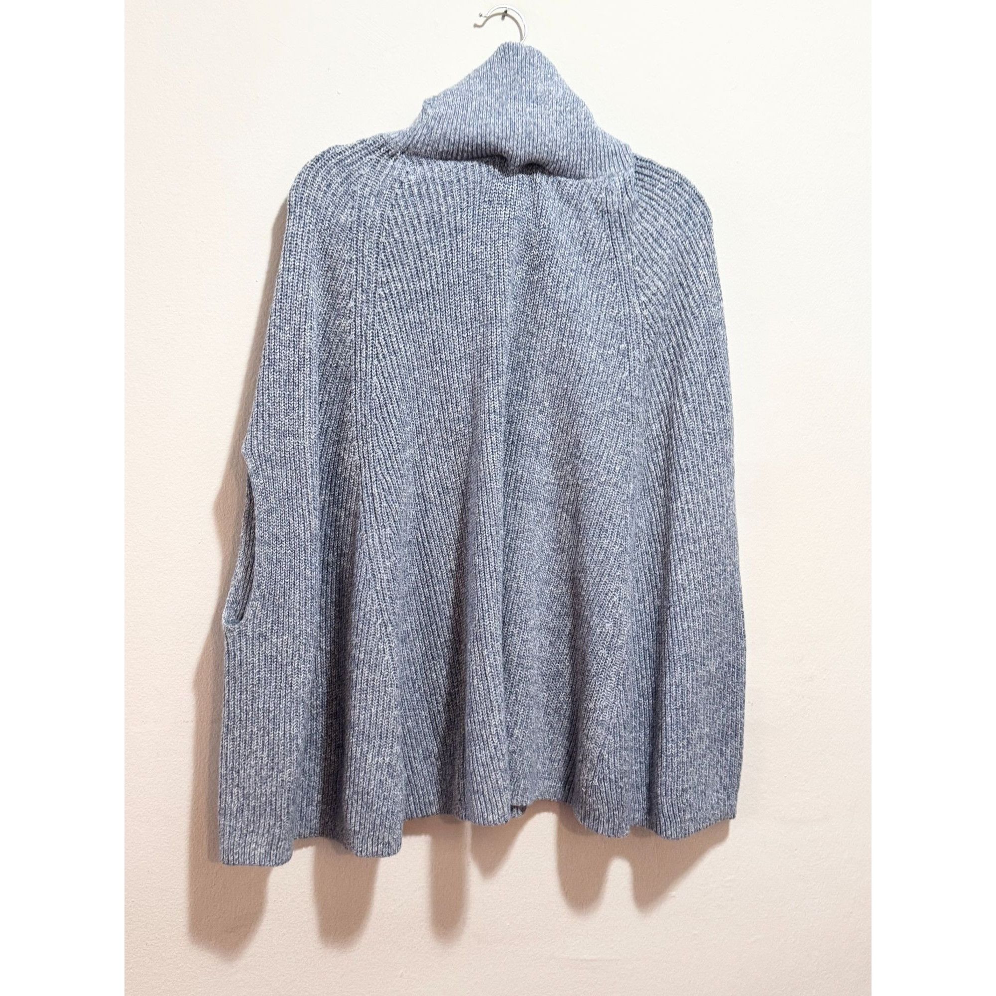 Other Kirundo Blue Turtleneck Knit Cape Sleeveless Sweater Size XL Size XL / US 12-14 / IT 48-50 - 6 Thumbnail