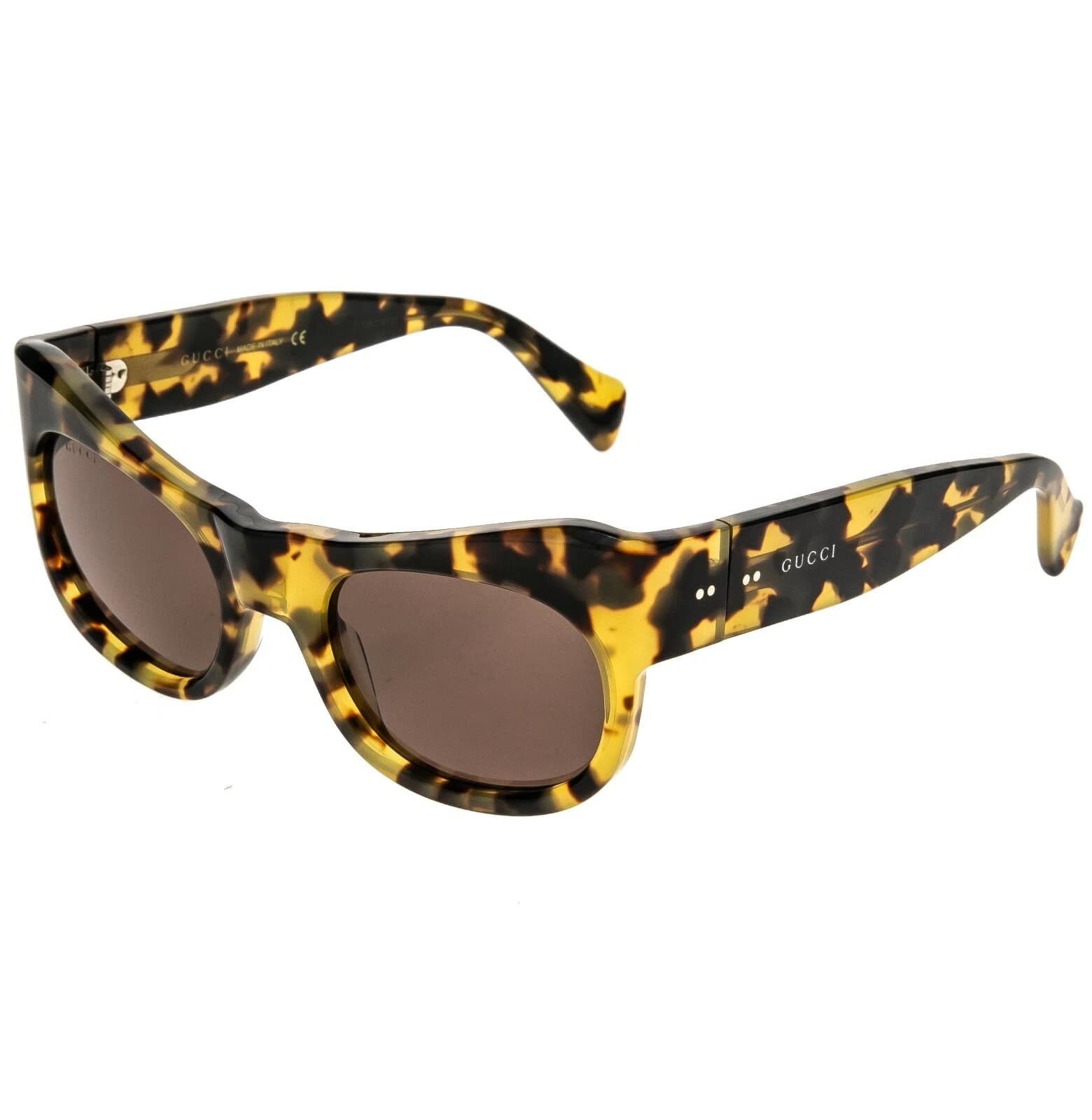 Gucci GUCCI Gg0870s 0870 Havana Brown Designer Runway Unisex 003 Size ONE SIZE - 9 Thumbnail