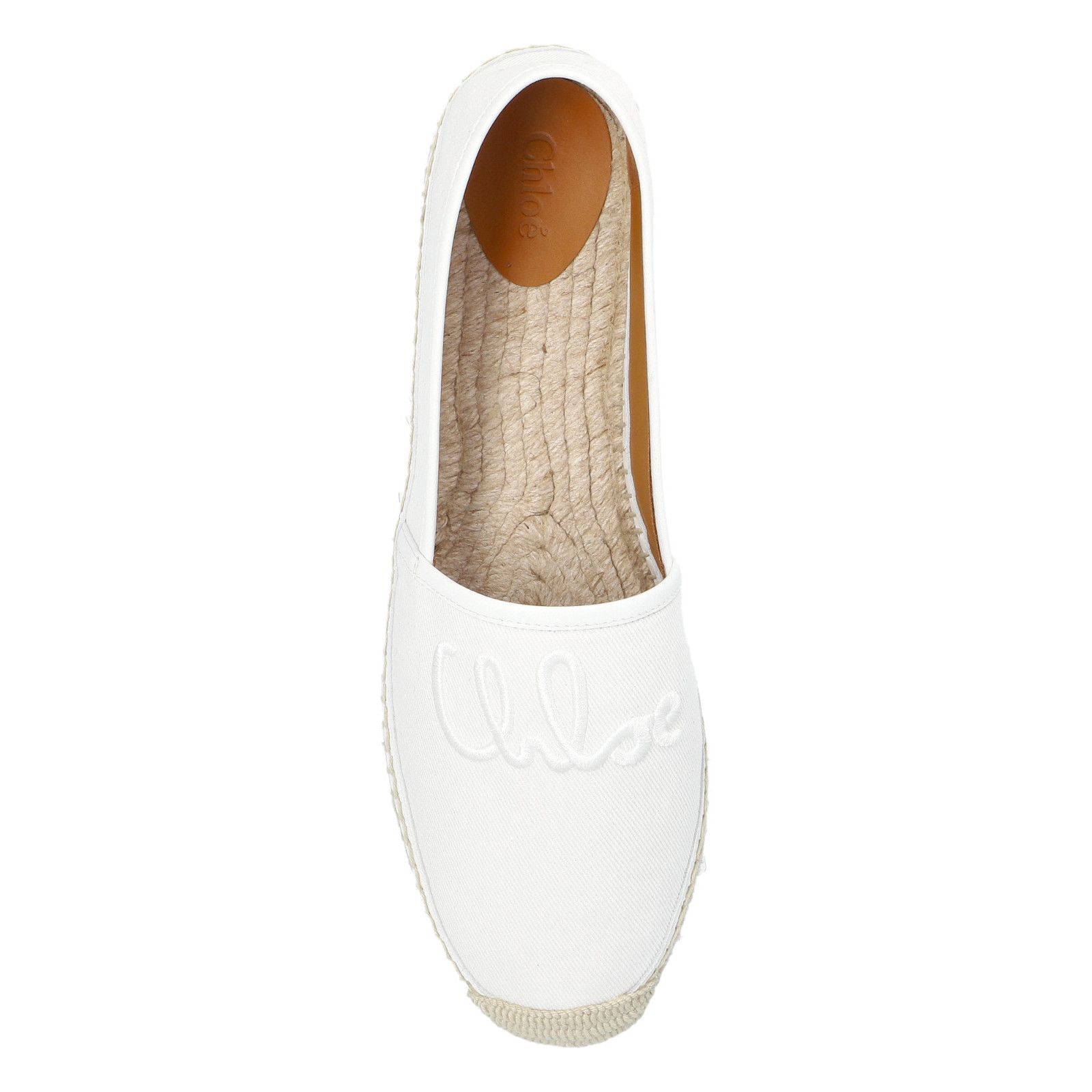 Chloe Chloe Isla White Canvas Espadrilles New & Authentic (Women's Size US 6 / IT 36 - 4 Thumbnail