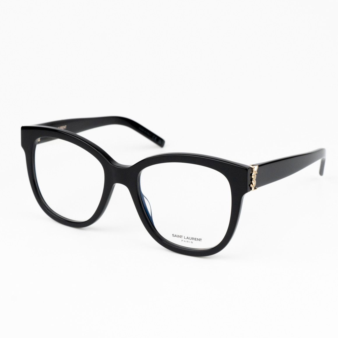 Saint Laurent Paris NEW Saint Laurent SLM97 001 Black Square Women Eyeglasses Size ONE SIZE - 3 Thumbnail