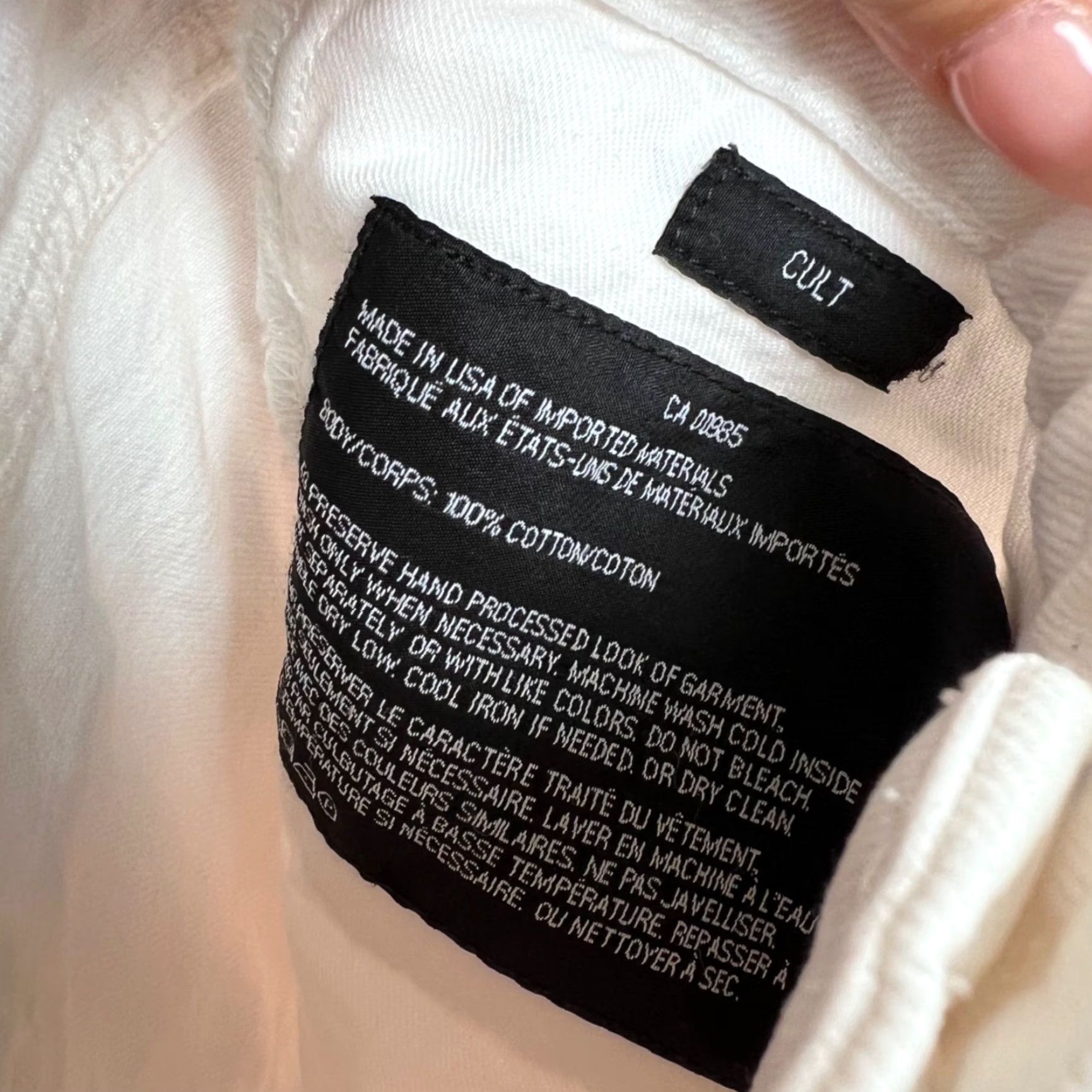 Alexander Wang Alexander Wang Womens Jeans 25 White Distressed Cotton Denim - 5-Pocket Regular Rise Mid Vintage No N/A Size 42" / US 20 - 4 Thumbnail