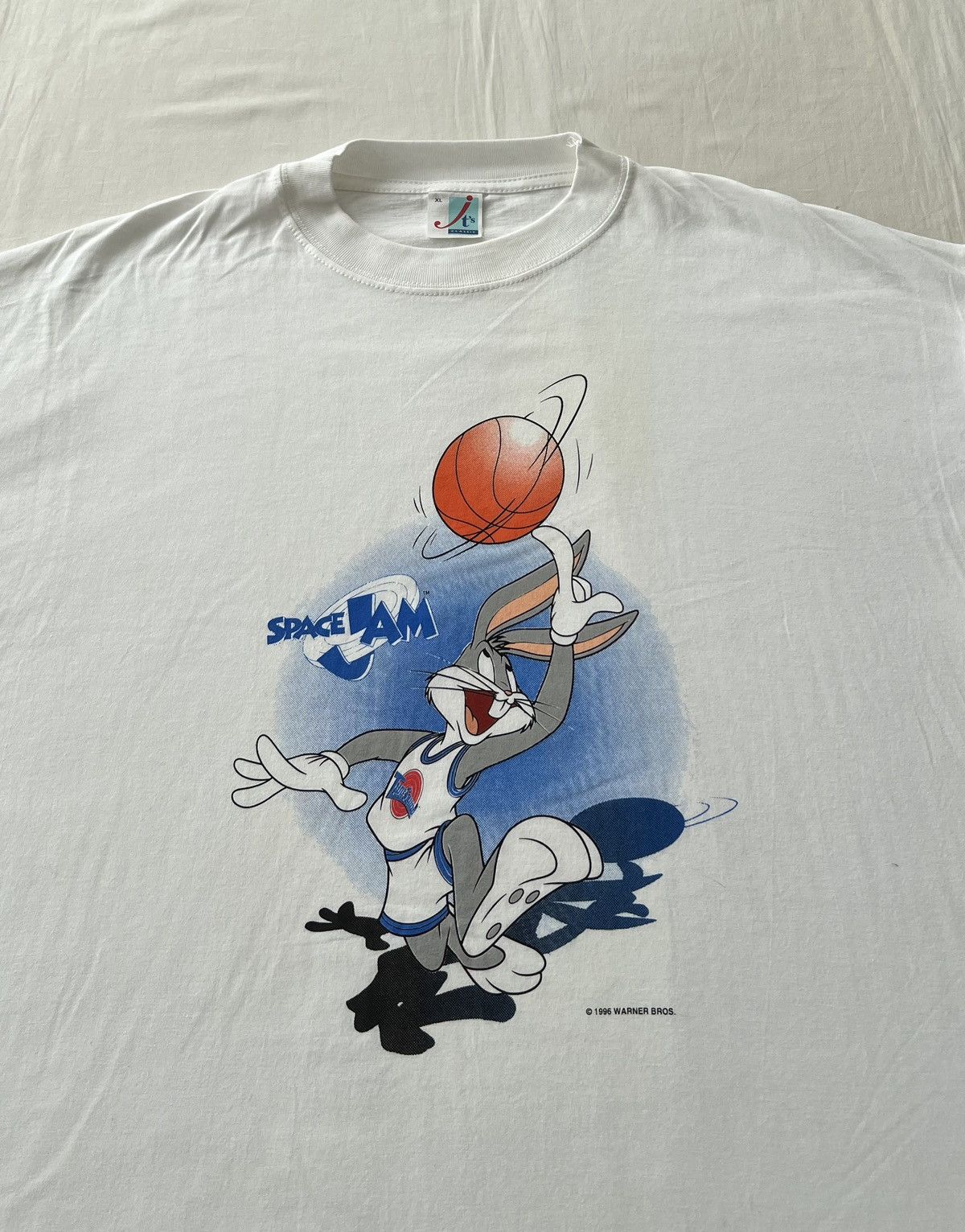 Cartoon Network Vintage 1996 Space Jam Bugs Bunny Warner Bros Cartoon Tshirt Size US XL / EU 56 / 4 - 3 Thumbnail