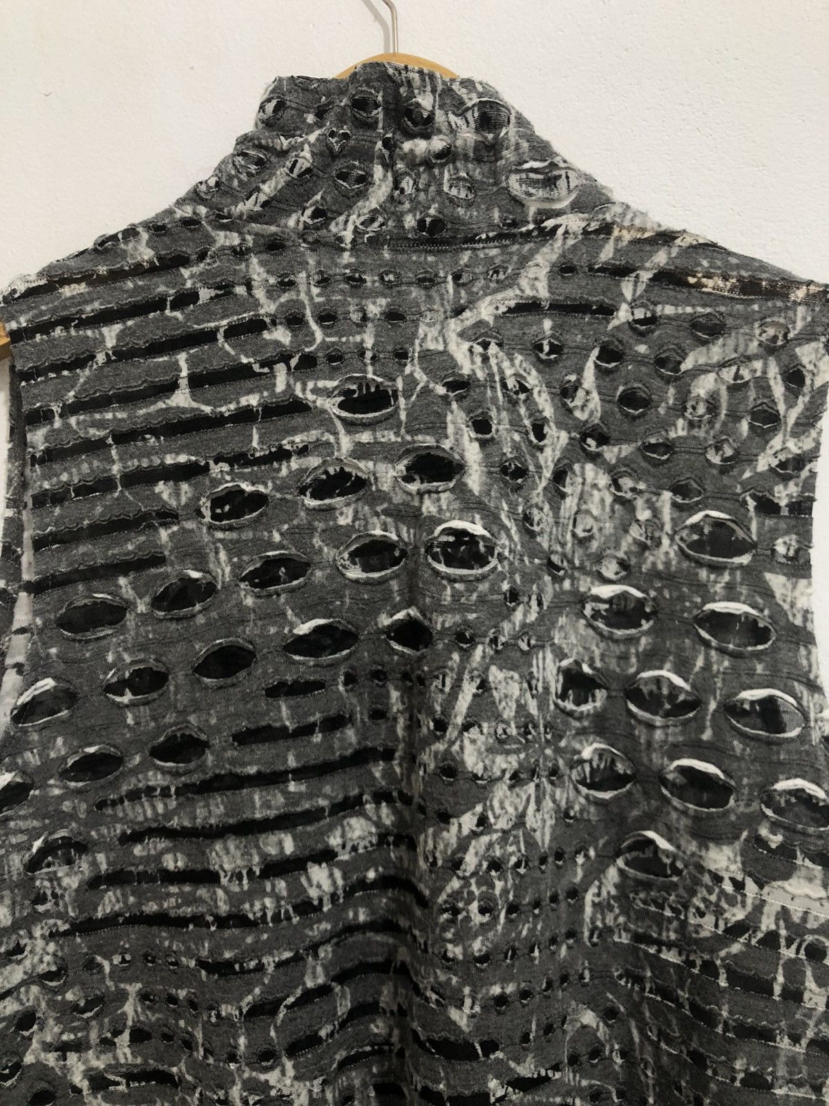 Yohji Yamamoto Japanese Brand Distressed Grunge Poem Short Sleeve Size L / US 10 / IT 46 - 8 Thumbnail
