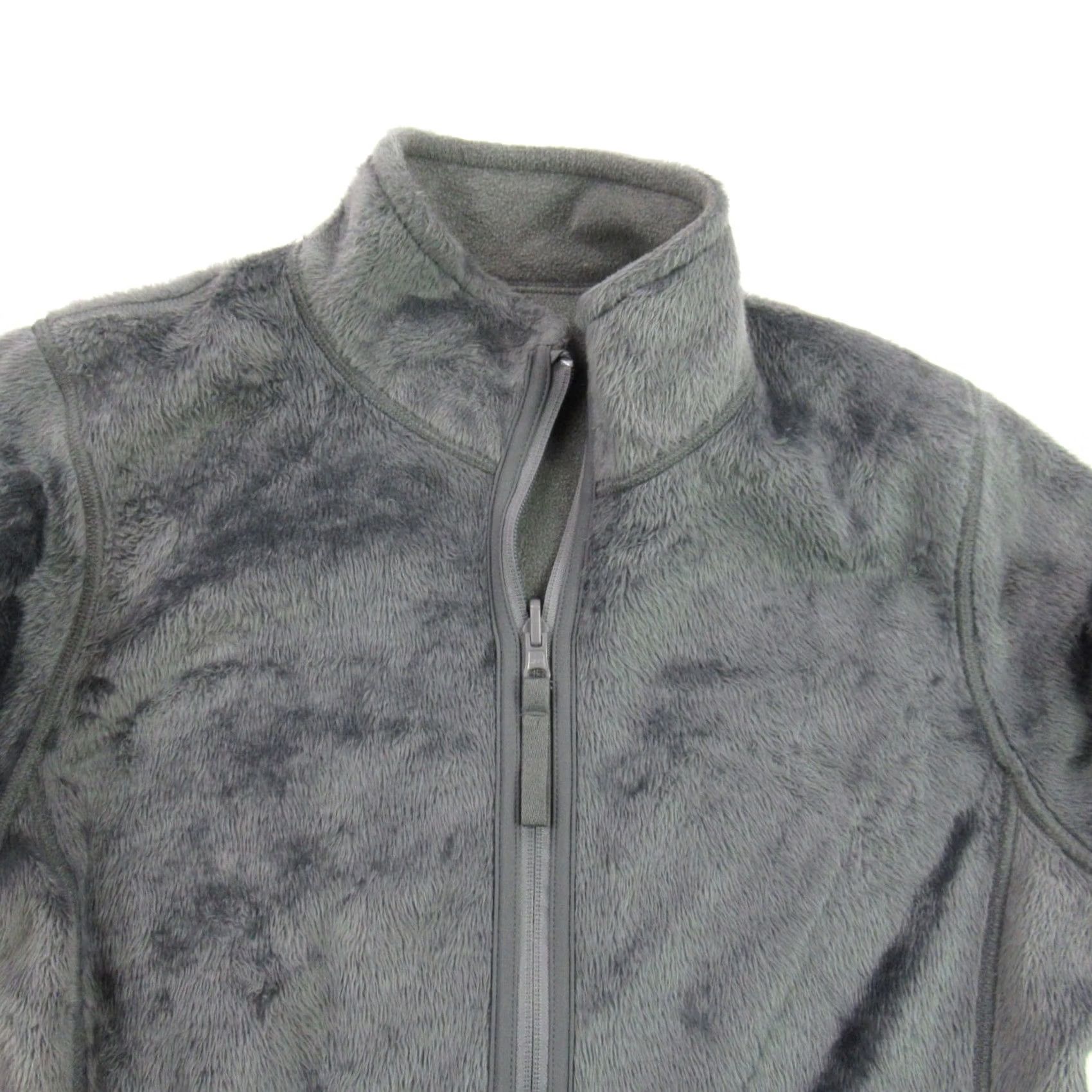 Vintage Womens Jacket Large Gray Long Sleeve Full Zip Lightweight Reversible Pockets Size L / US 10 / IT 46 - 2 Thumbnail