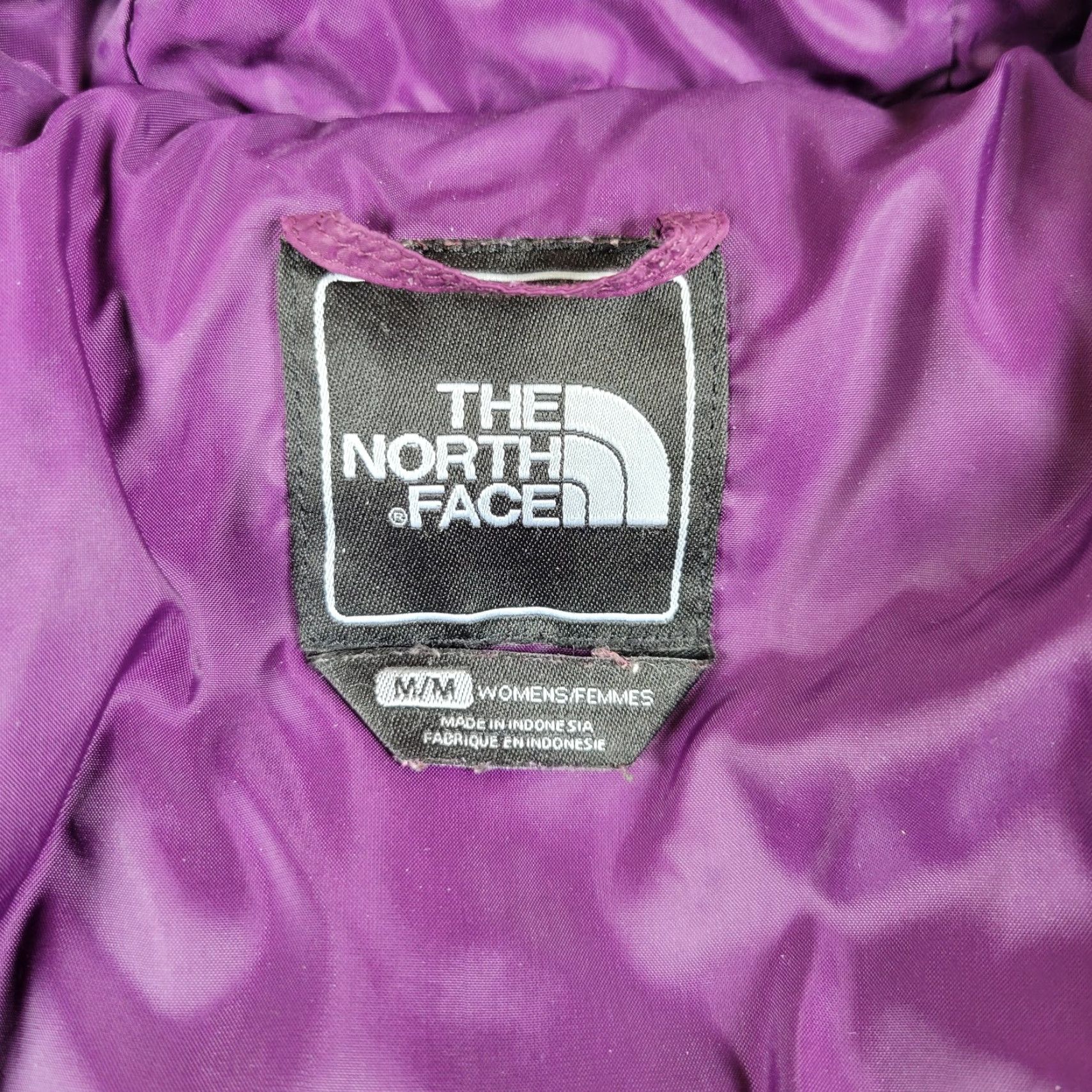 The North Face The North Face Down Puffer Jacket Women M Purple Full Zip Hooded Quilted Snow Jacket Size M / US 6-8 / IT 42-44 - 4 Thumbnail