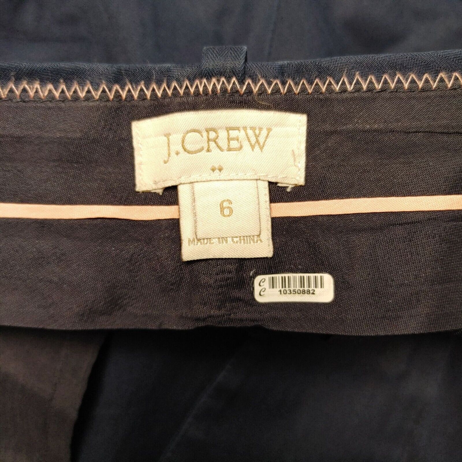 J.Crew J.Crew Women's Navy Blue Dress Pants 6 Size 28" / US 6 / IT 42 - 3 Thumbnail