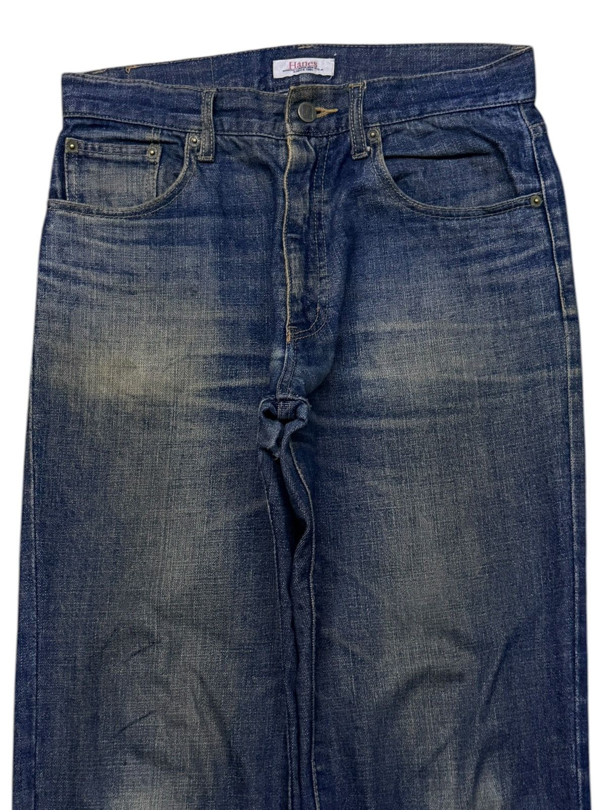 Hanes Vintage Hanes Jeans Made in USA 90s | Vintage Faded Mud Wash Size US 30 / EU 46 - 4 Thumbnail