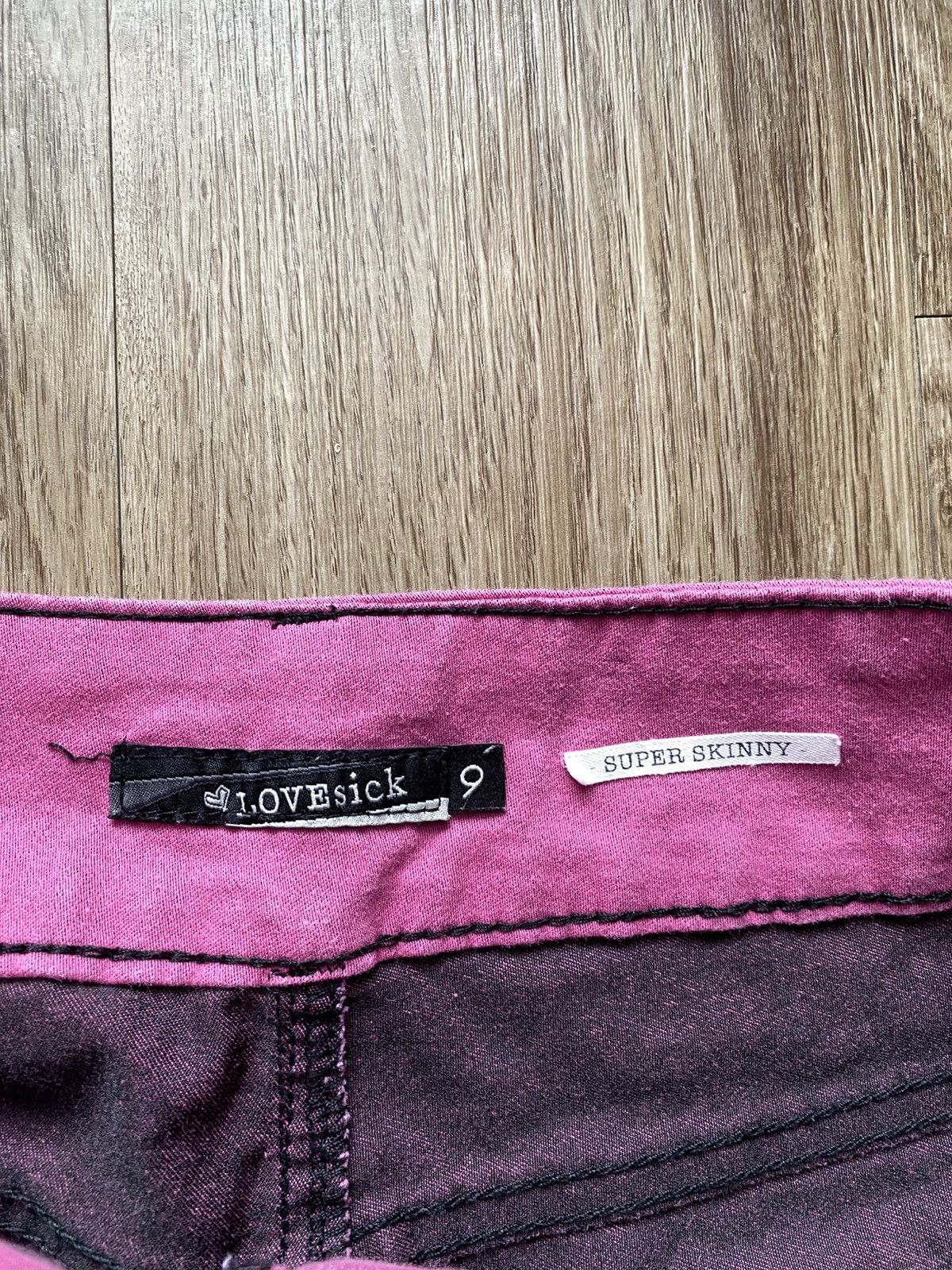 Other Y2K Indie Pink Distressed Skinny Jeans Size 26" / US 2 / IT 38 - 6 Thumbnail