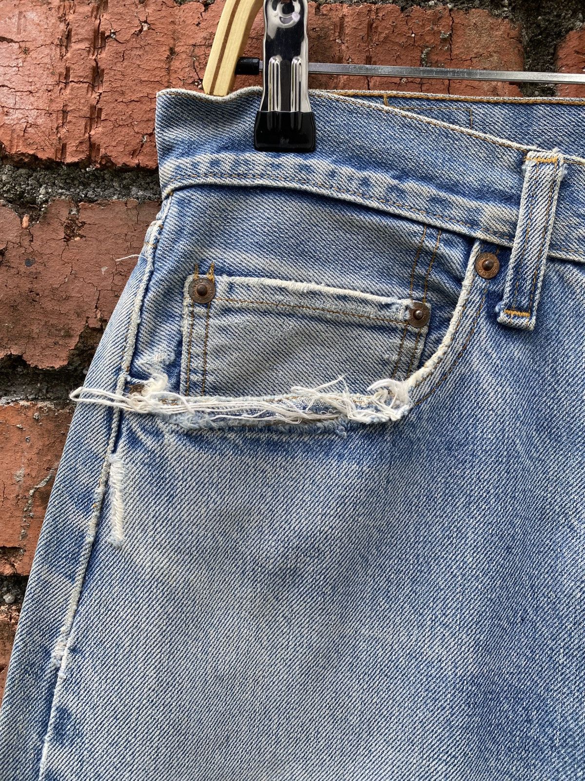 Levi's Vintage Clothing × Vintage W33x29.5 vintage levi's 501 redline 80s made in USA Size US 33 - 5 Thumbnail