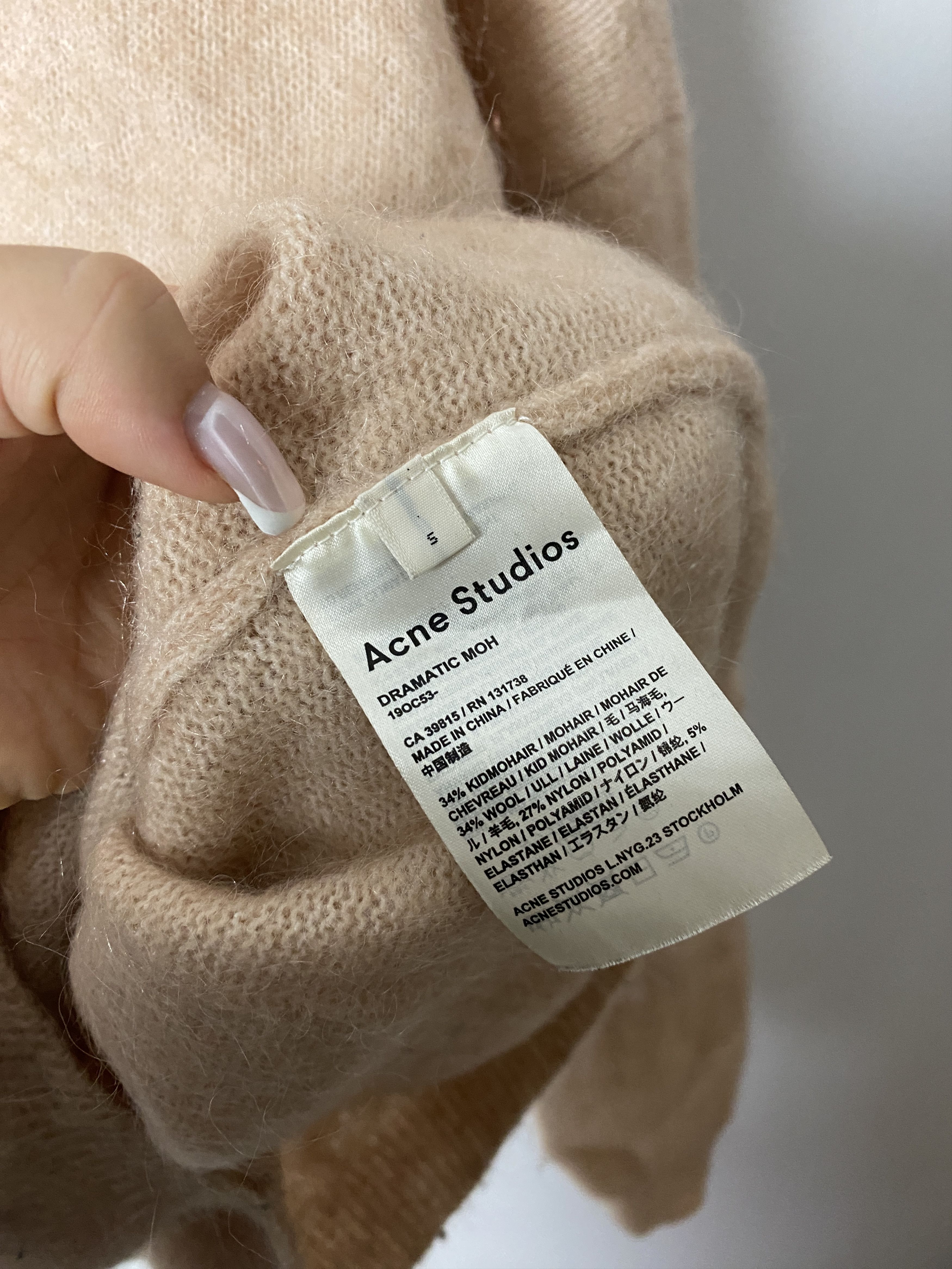 Acne Studios Acne Studios Dramatic Moh sweater knitwear mohair wool Size S / US 4 / IT 40 - 4 Thumbnail