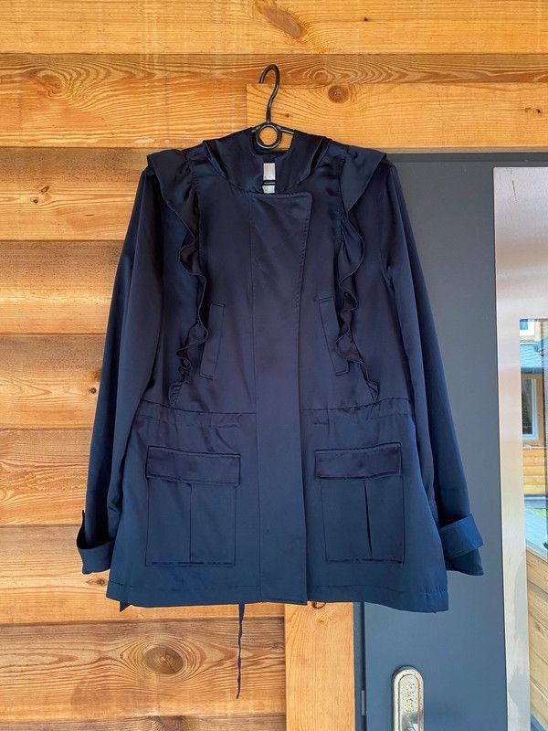 Joie Lightweight Jacket with Ruffles and Hood Size L / US 10 / IT 46 - 4 Thumbnail